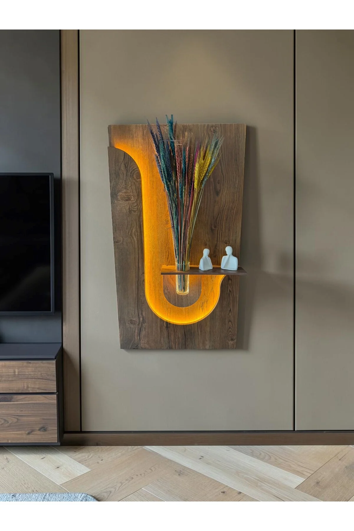 LUMIO SERİSİ LED IŞIKLI DEKORATİF TABLO (50x70 CM) - fursimo Görsel 2