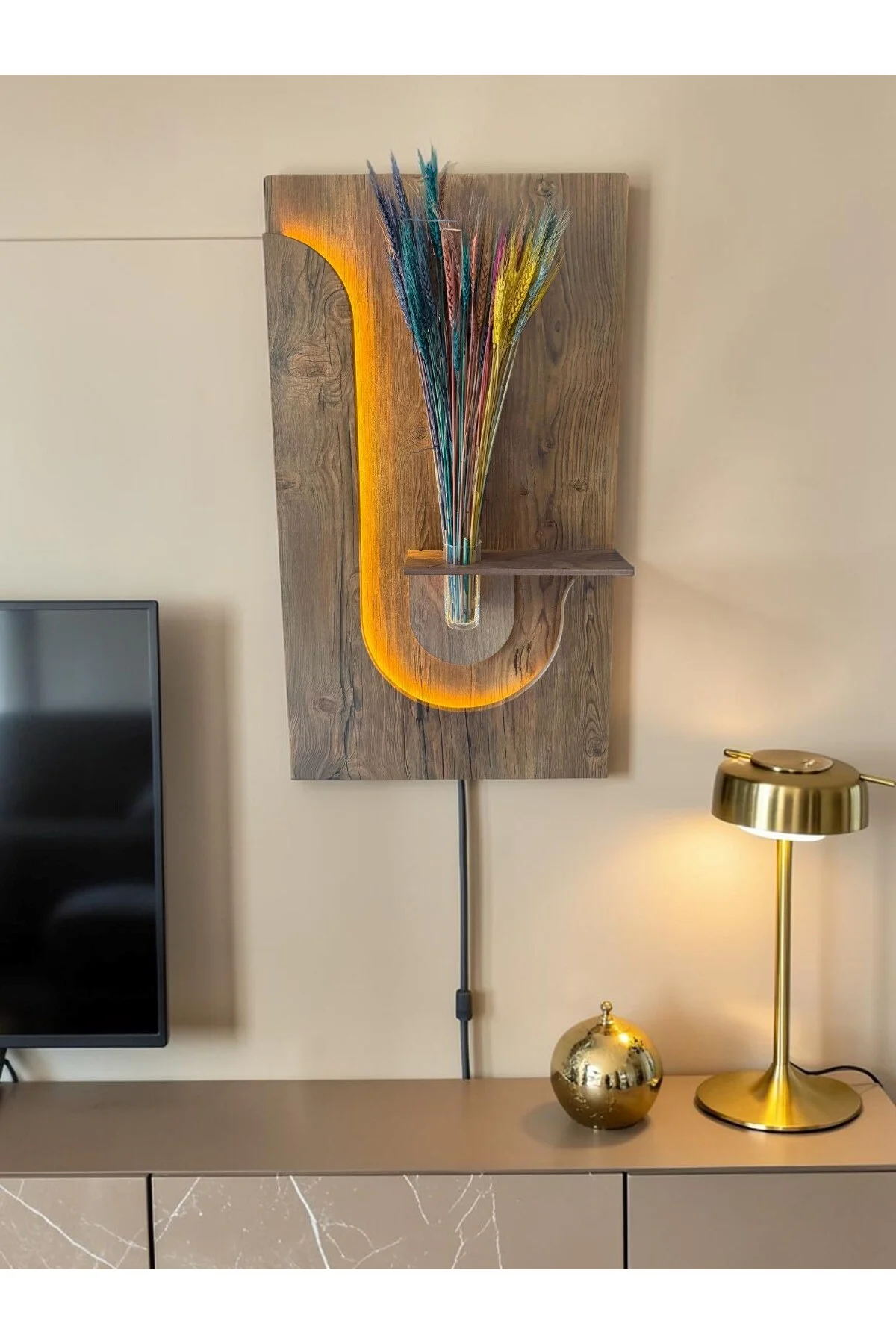 LUMIO SERİSİ LED IŞIKLI DEKORATİF TABLO (50x70 CM) - fursimo Görsel 5