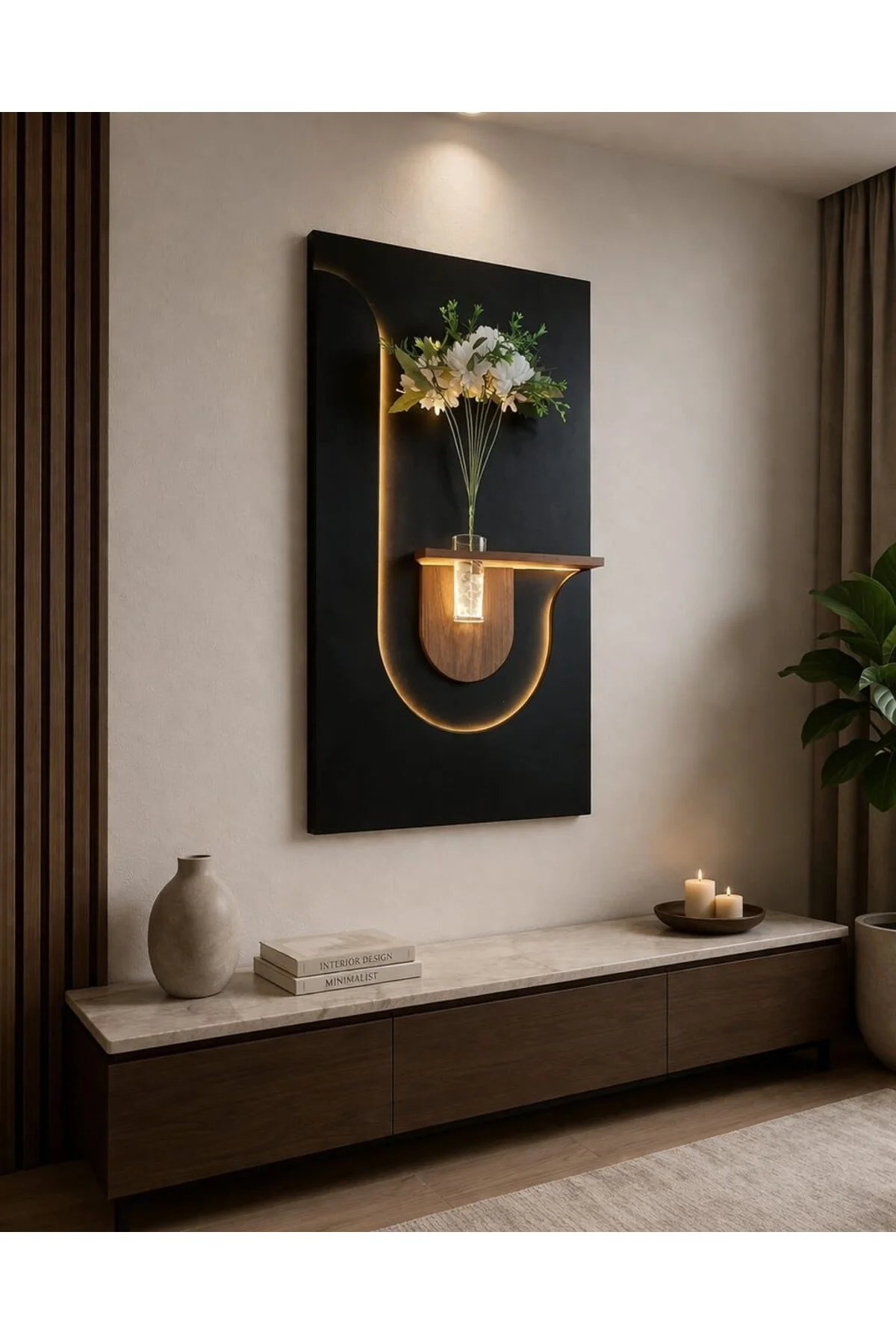 LUMIO SERİSİ LED IŞIKLI DEKORATİF TABLO (50x70 CM) - fursimo Görsel 4