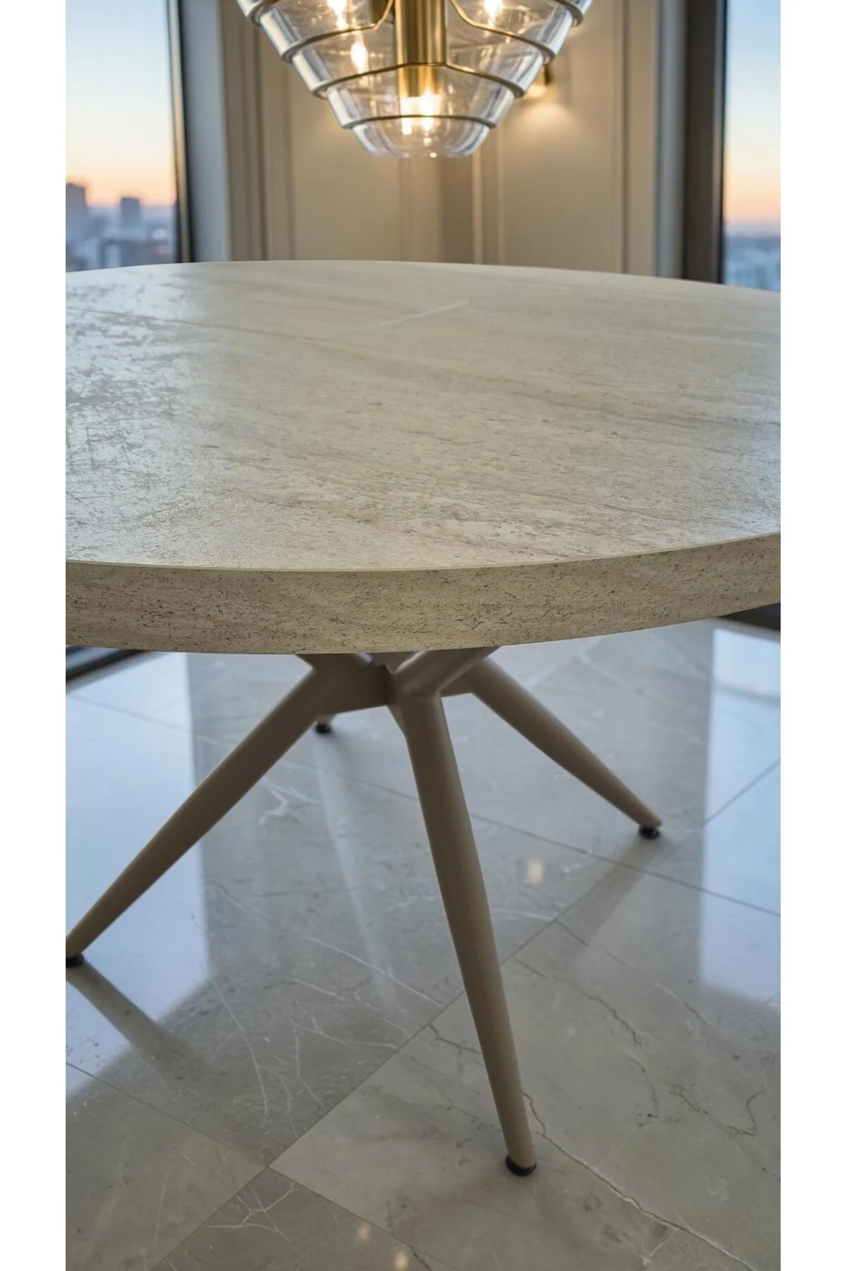 NOVAS SERİSİ AÇILABİLİR YEMEK MASASI 100x100 → 135x100 CM | 1. SINIF MDF LAKE PANEL - fursimo Görsel 8