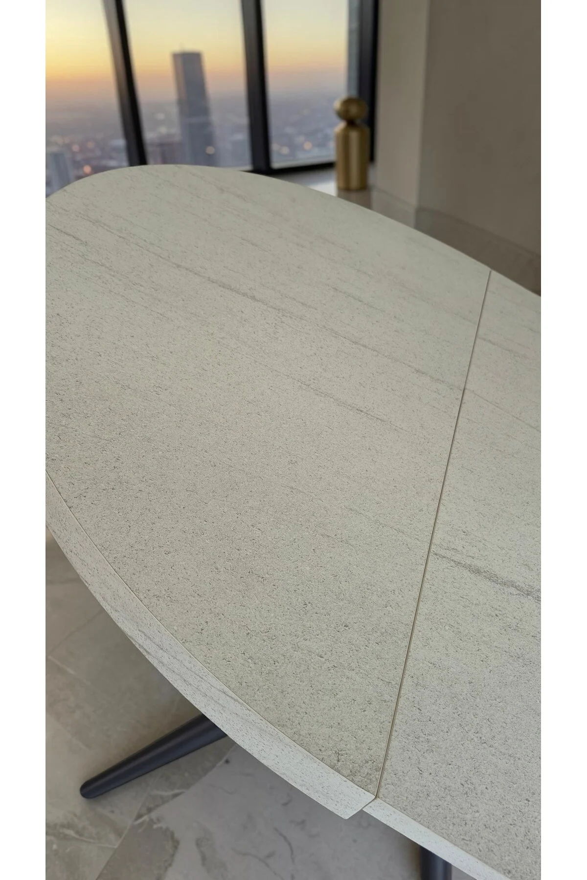 NOVAS SERİSİ AÇILABİLİR YEMEK MASASI 100x100 → 135x100 CM | 1. SINIF MDF LAKE PANEL - fursimo Görsel 7