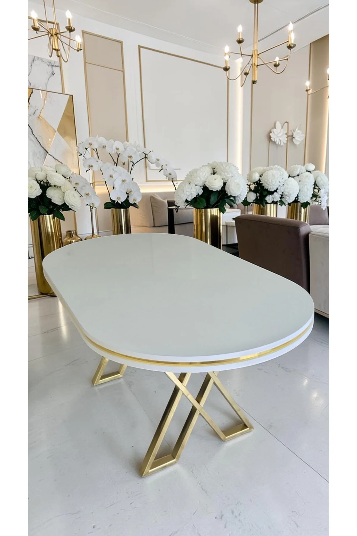 ASPEN SERİSİ YEMEK MASASI 90x170 CM | LAKE PANEL | 1.SINIF MDF - fursimo Görsel 4