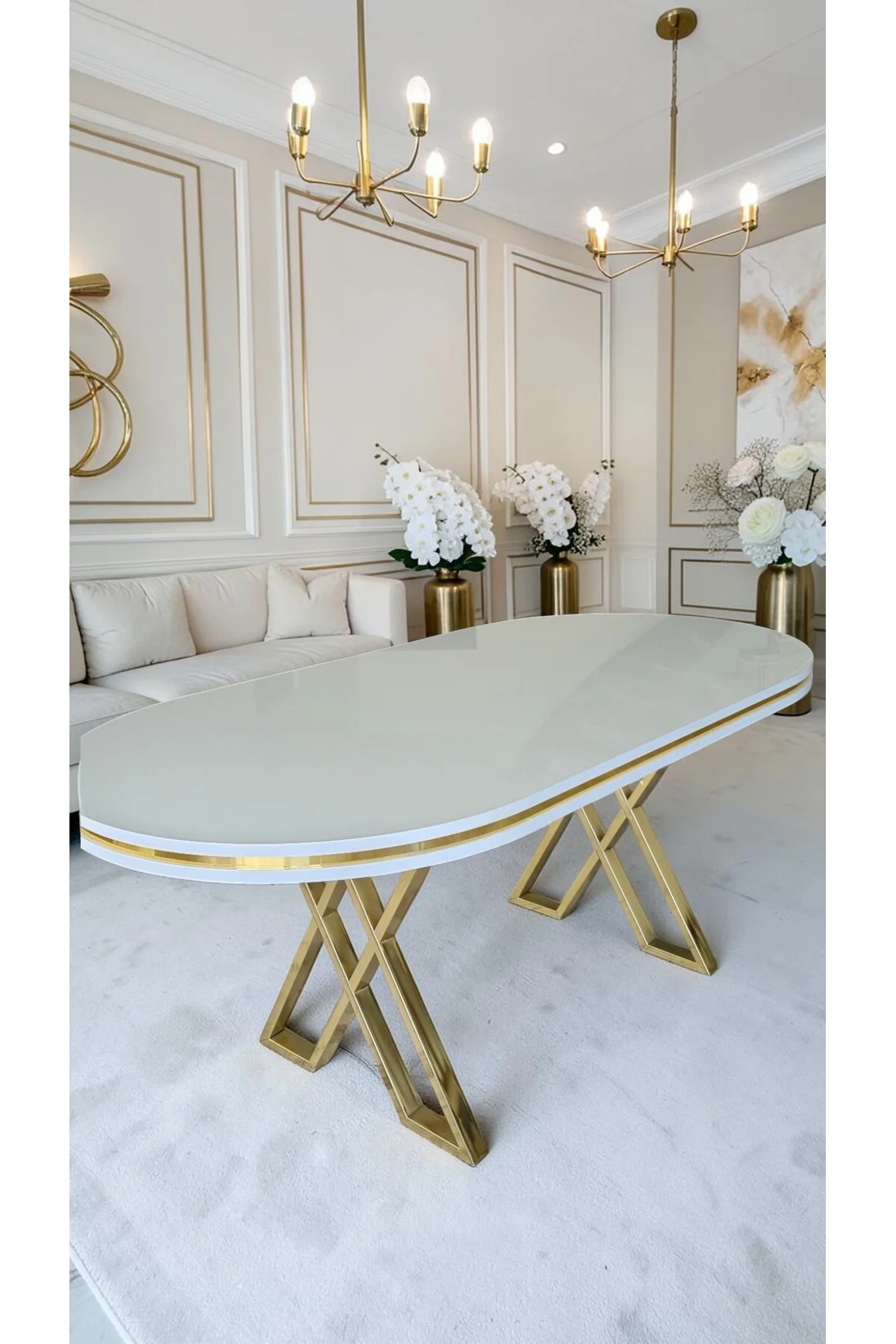 ASPEN SERİSİ YEMEK MASASI 90x170 CM | LAKE PANEL | 1.SINIF MDF - fursimo Görsel 2