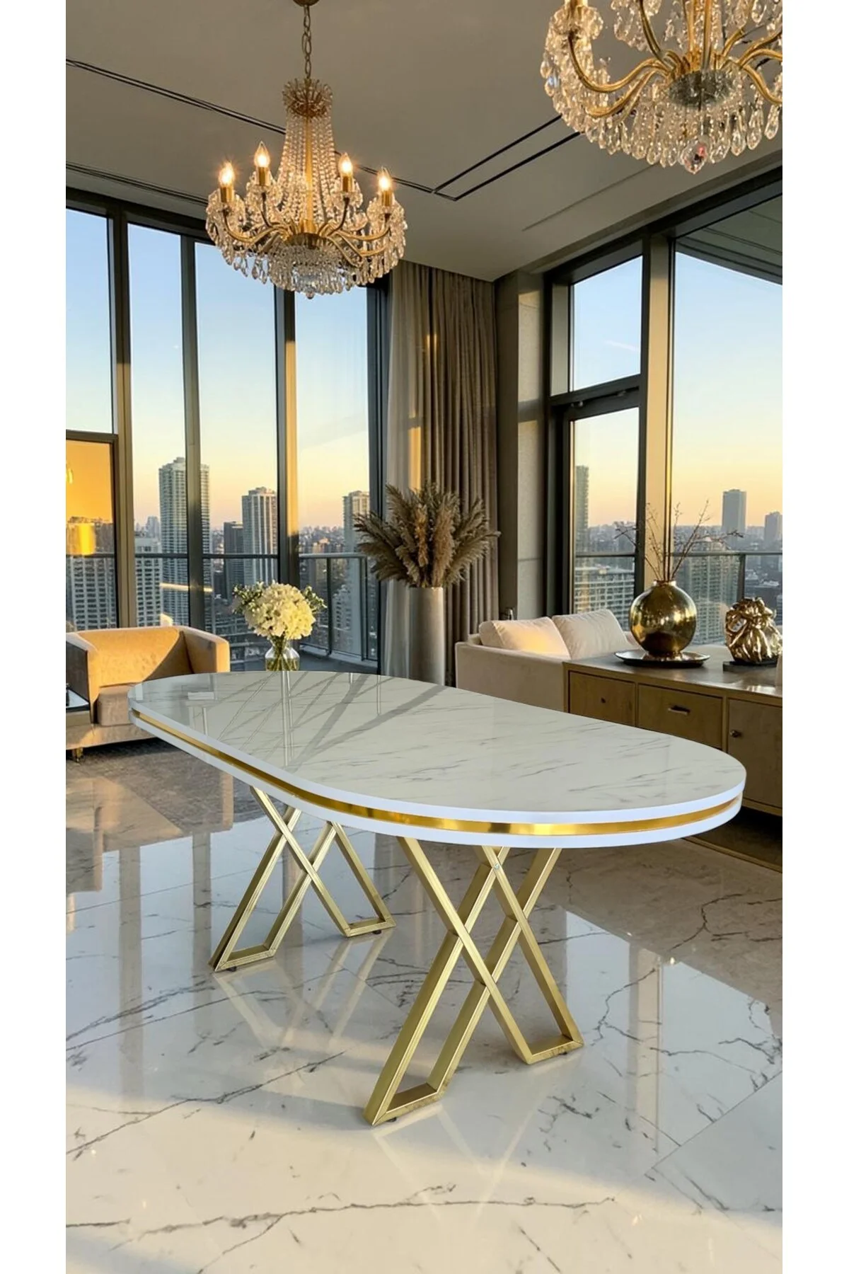ASPEN SERİSİ YEMEK MASASI 90x170 CM | LAKE PANEL | 1.SINIF MDF