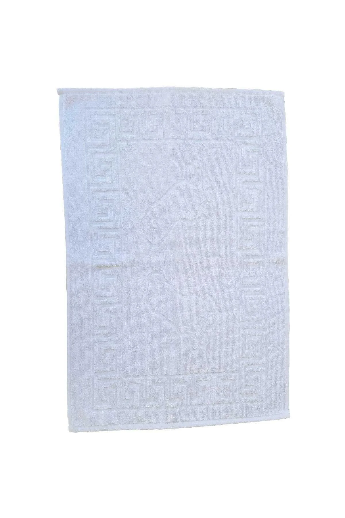 6 lı Ayak İzli Banyo Pamuklu Ayak Havlusu 50x70 Cm Beyaz - BAYÇAĞRI Görsel 8