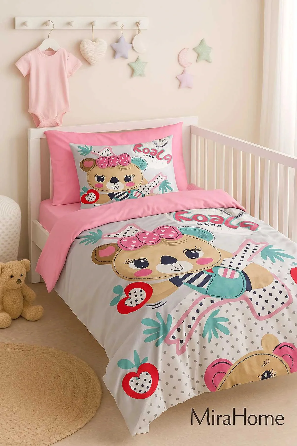 Dijital Baskılı 3d Pamuklu Yenidoğan Bebek Nevresim Takımı Baby Koala - Mira Home Görsel 3
