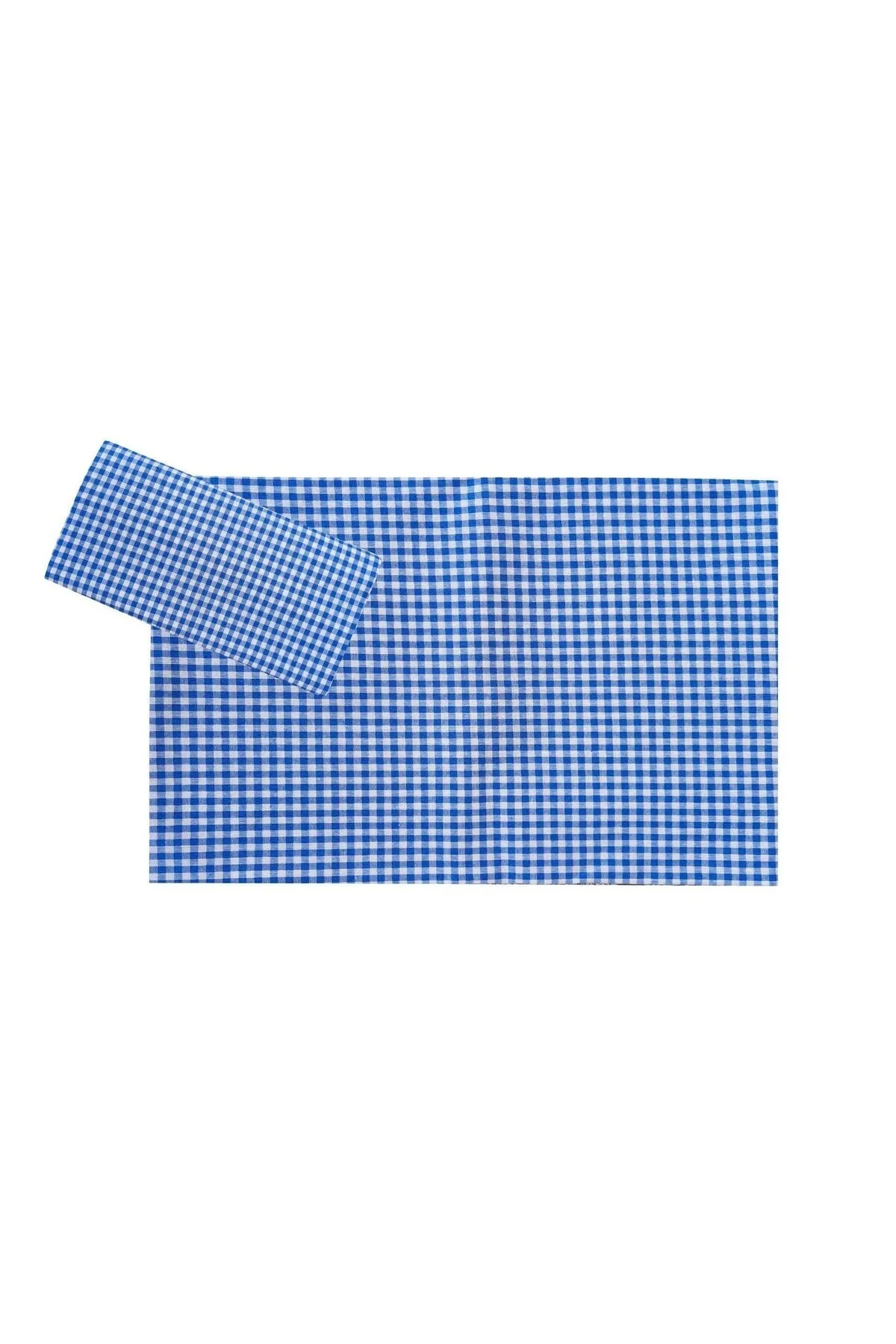 Yer Sofra Bezi Piknik Masa Örtüsü Zefir Kare Desen 170x170 Mavi - Mira Home Görsel 2