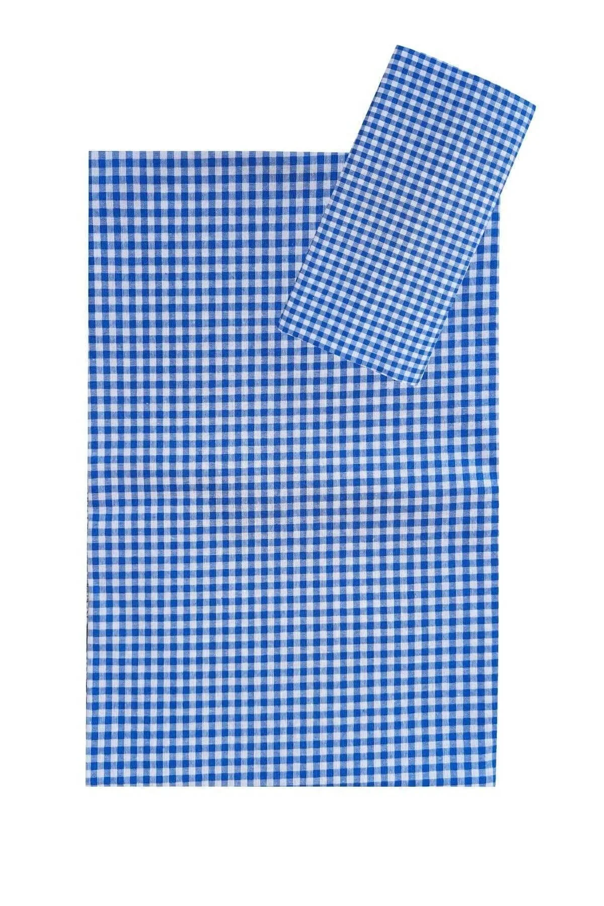 Yer Sofra Bezi Piknik Masa Örtüsü Zefir Kare Desen 170x170 Mavi - Mira Home Görsel 3