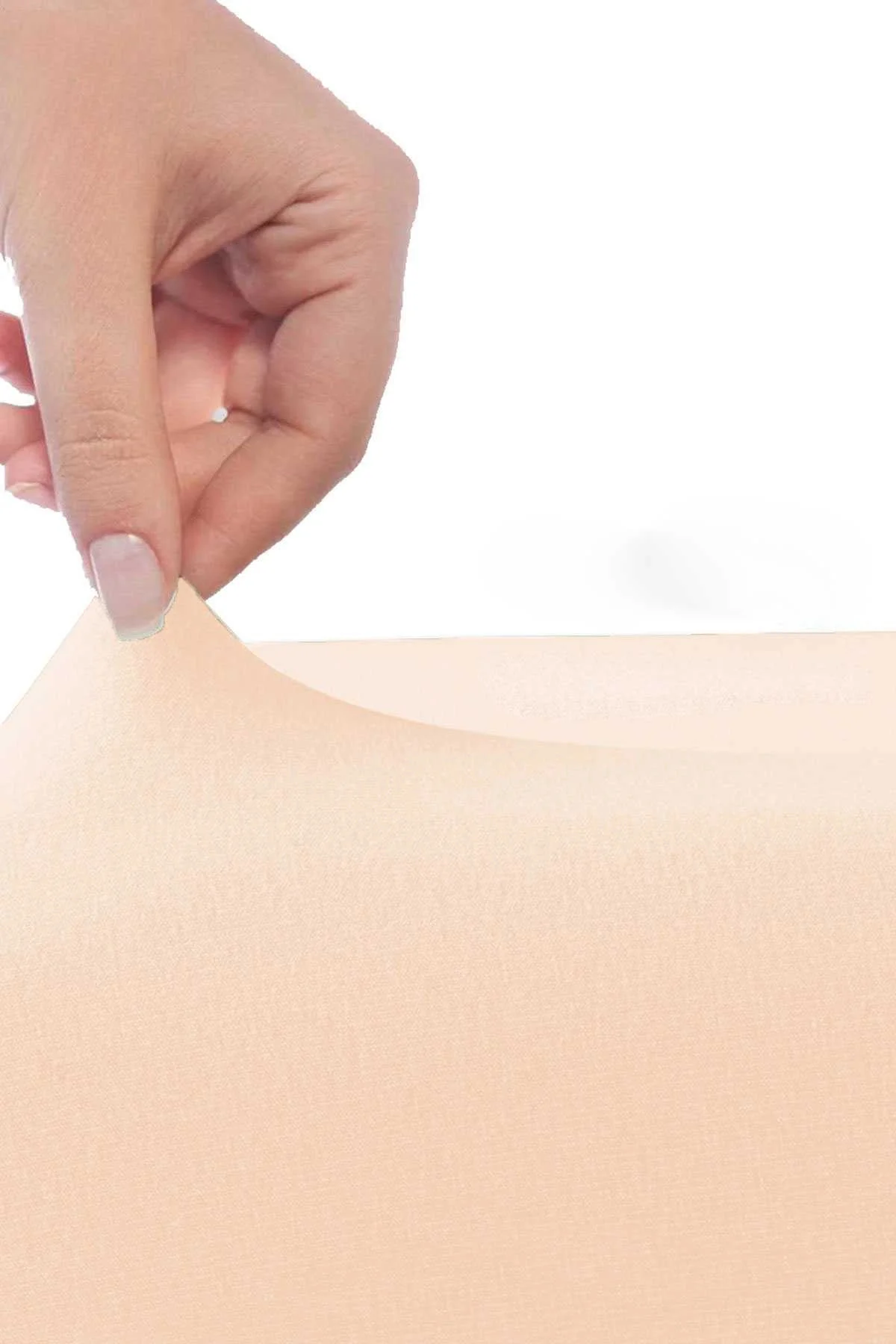Çift Kişilik Düz Penye %100 Pamuklu Lastikli Çarşaf 200X200 Cm Battal Boy Newsheet Somon - Mira Home Görsel 2