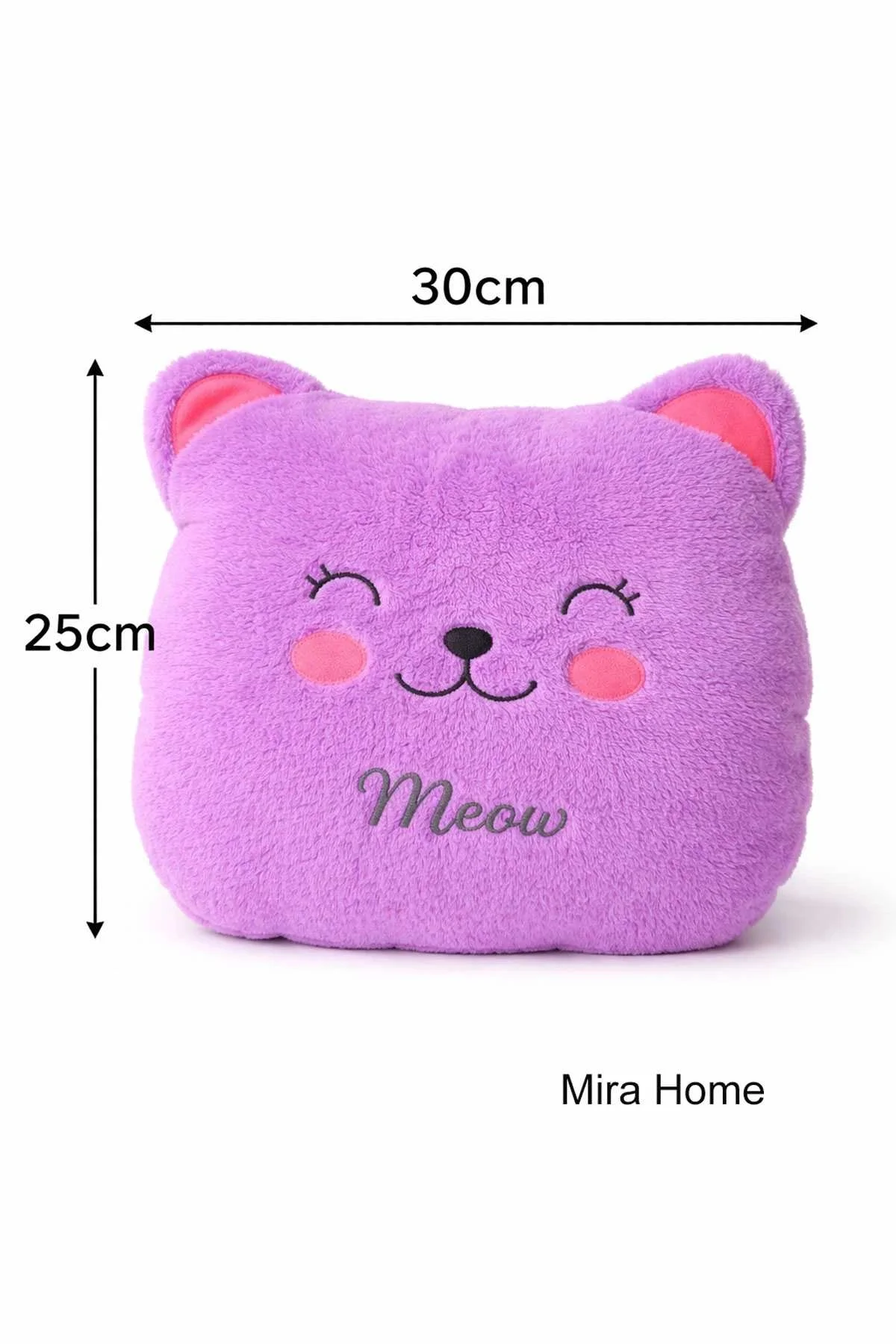 Meav Kedi Figürlü Dekoratif Çocuk Odası Yastığı - Mira Home Görsel 6
