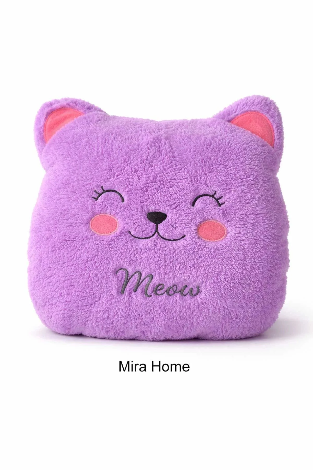 Meav Kedi Figürlü Dekoratif Çocuk Odası Yastığı - Mira Home Görsel 5