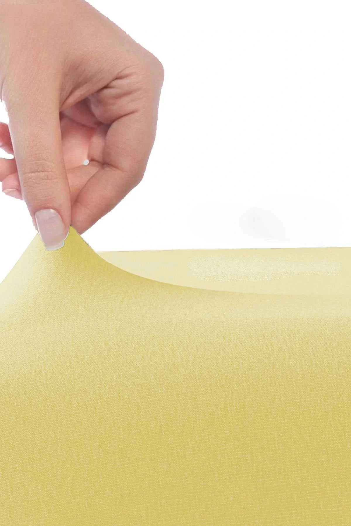 Tek Kişilik Düz Penye %100 Pamuklu Lastikli Çarşaf 100X200 Cm Newsheet Sarı - Mira Home Görsel 3