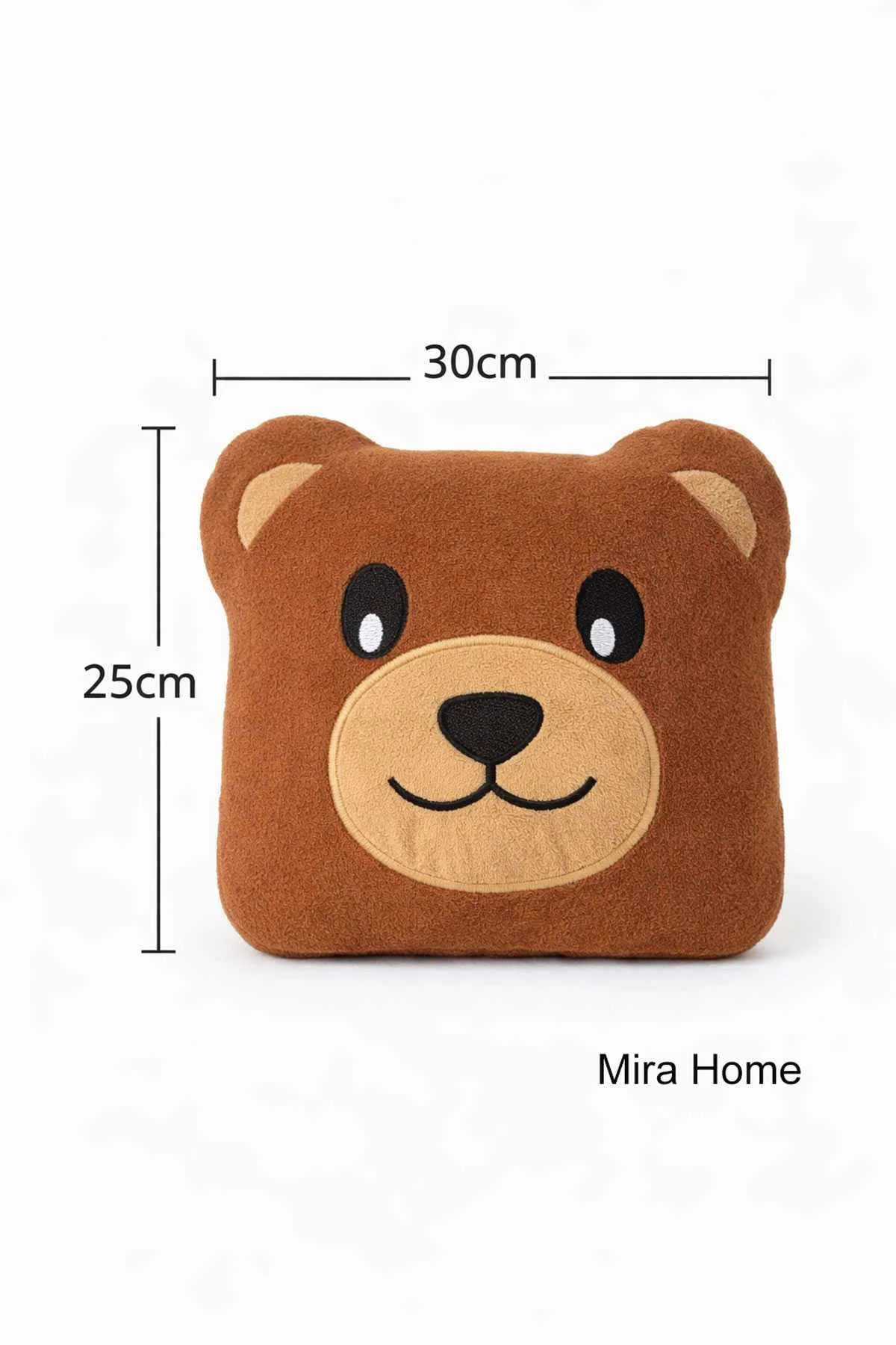 Ayıcık Figürlü Dekoratif Çocuk Odası Yastığı - 25x30 cm - Mira Home Görsel 5