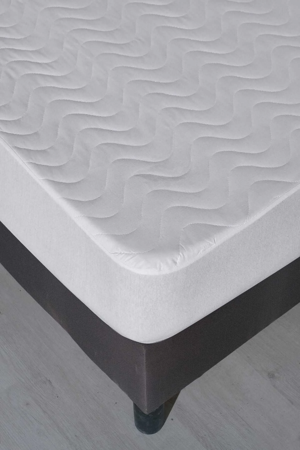 90x190 Sıvı Geçirmez Kapitoneli Tek Kişilik Alez Fitted Pamuklu - Mira Home Görsel 4