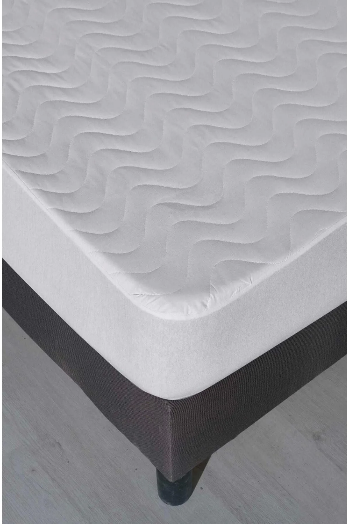 100X200 Sıvı Geçirmez Kapitoneli Tek Kişilik Alez Fitted Pamuklu - Mira Home Görsel 2
