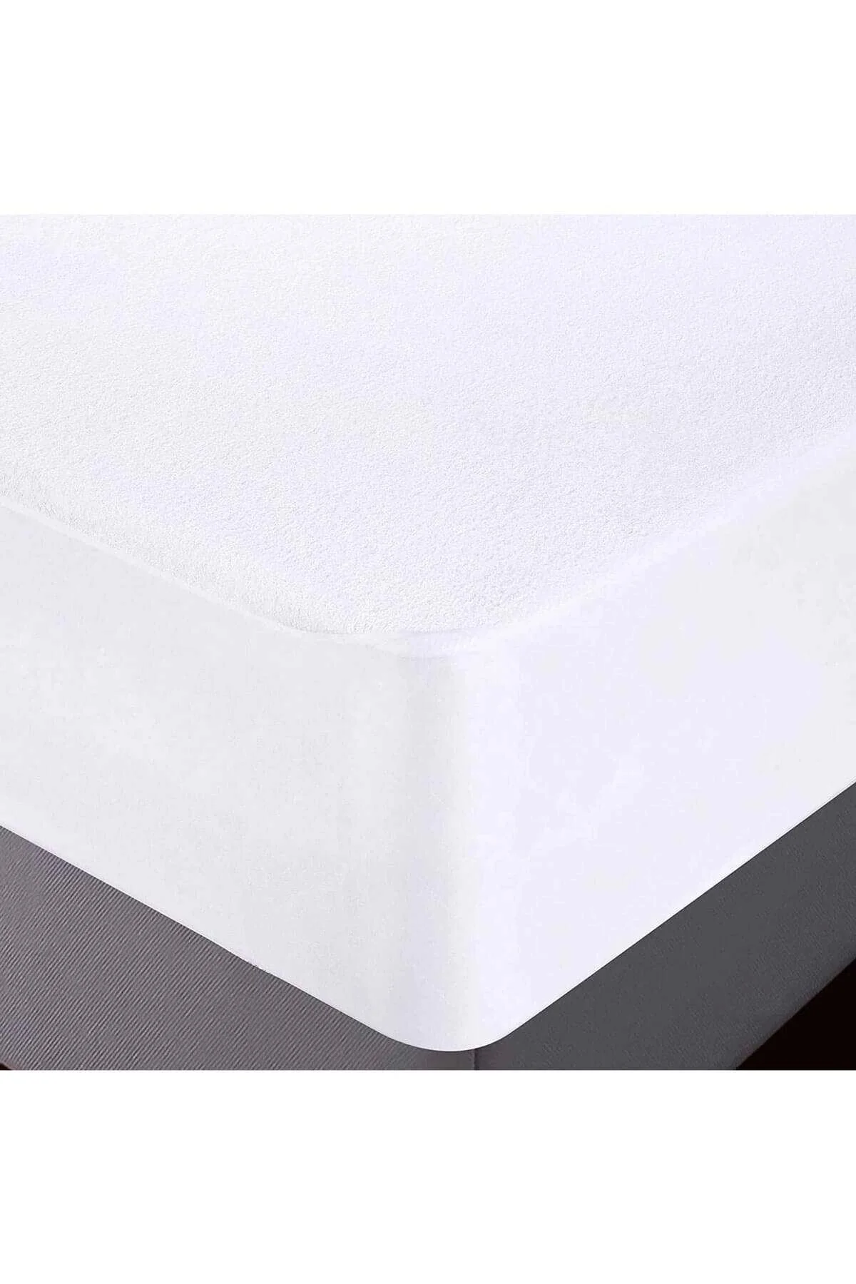 150x200 Cm Çift Kişilik Fitted Geçmeli Sıvı Geçirmez Alez Pamuklu Yatak Koruyucu - Mira Home Görsel 5
