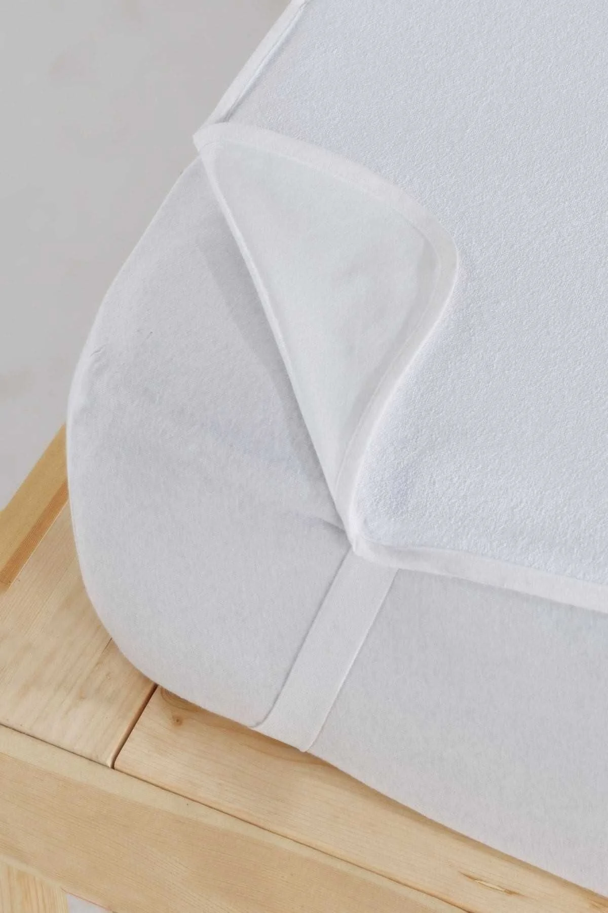 200x200 Çift Kişilik Alez 4 Köşe Lastikli Pamuklu Yatak Koruyucu - Mira Home Görsel 7