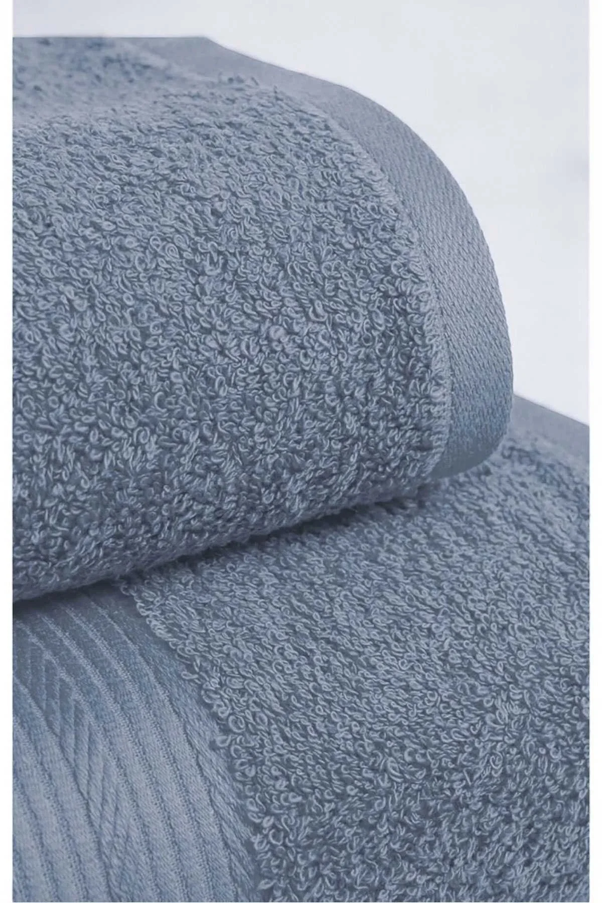 2 Parça Battal Lüks Premium Banyo Spa Havlu Takımı 90x170 Cm İndigo - Mira Home Görsel 2