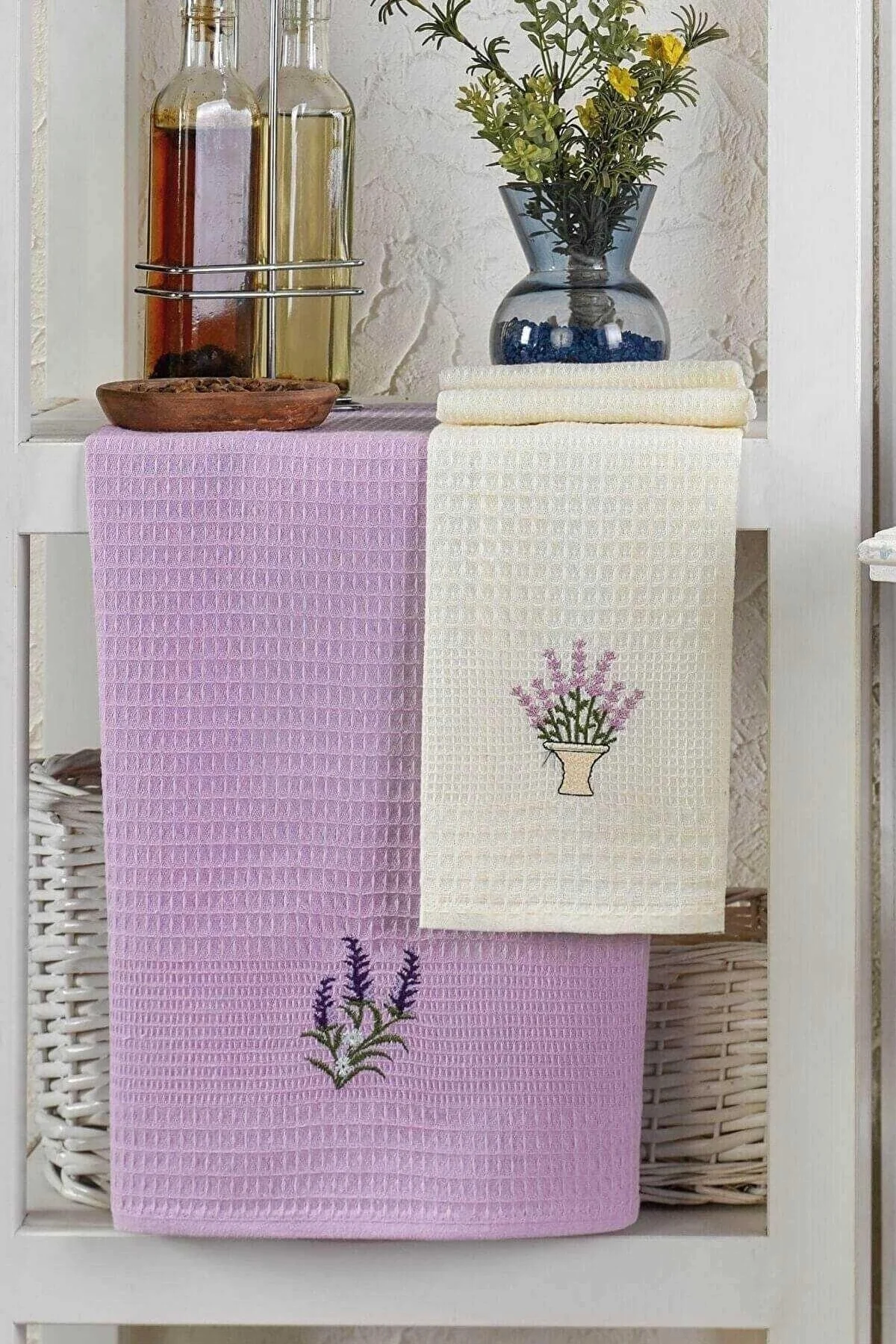 6 Parça Mutfak Kurulama Bezi 30 X 50 Cm Lavender Flower - Mira Home Görsel 3