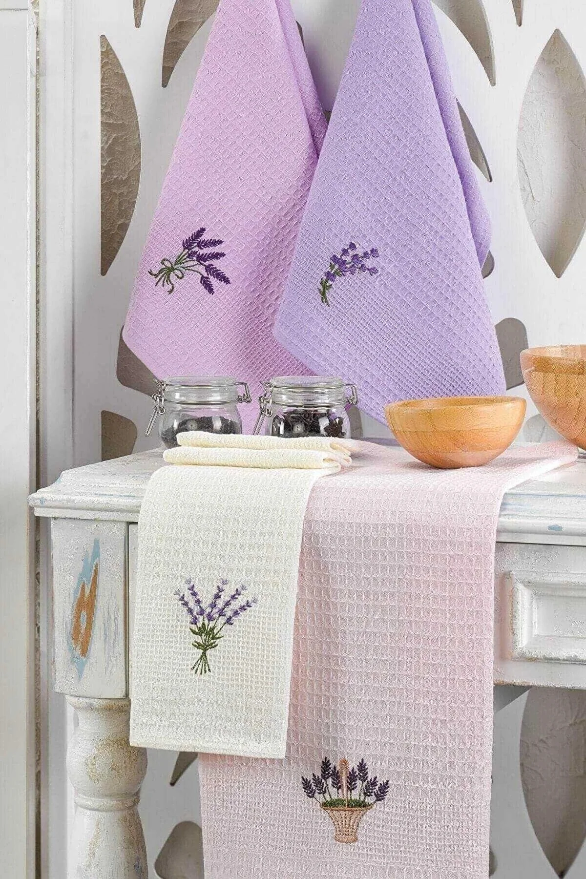 6 Parça Mutfak Kurulama Bezi 30 X 50 Cm Lavender Flower - Mira Home Görsel 2