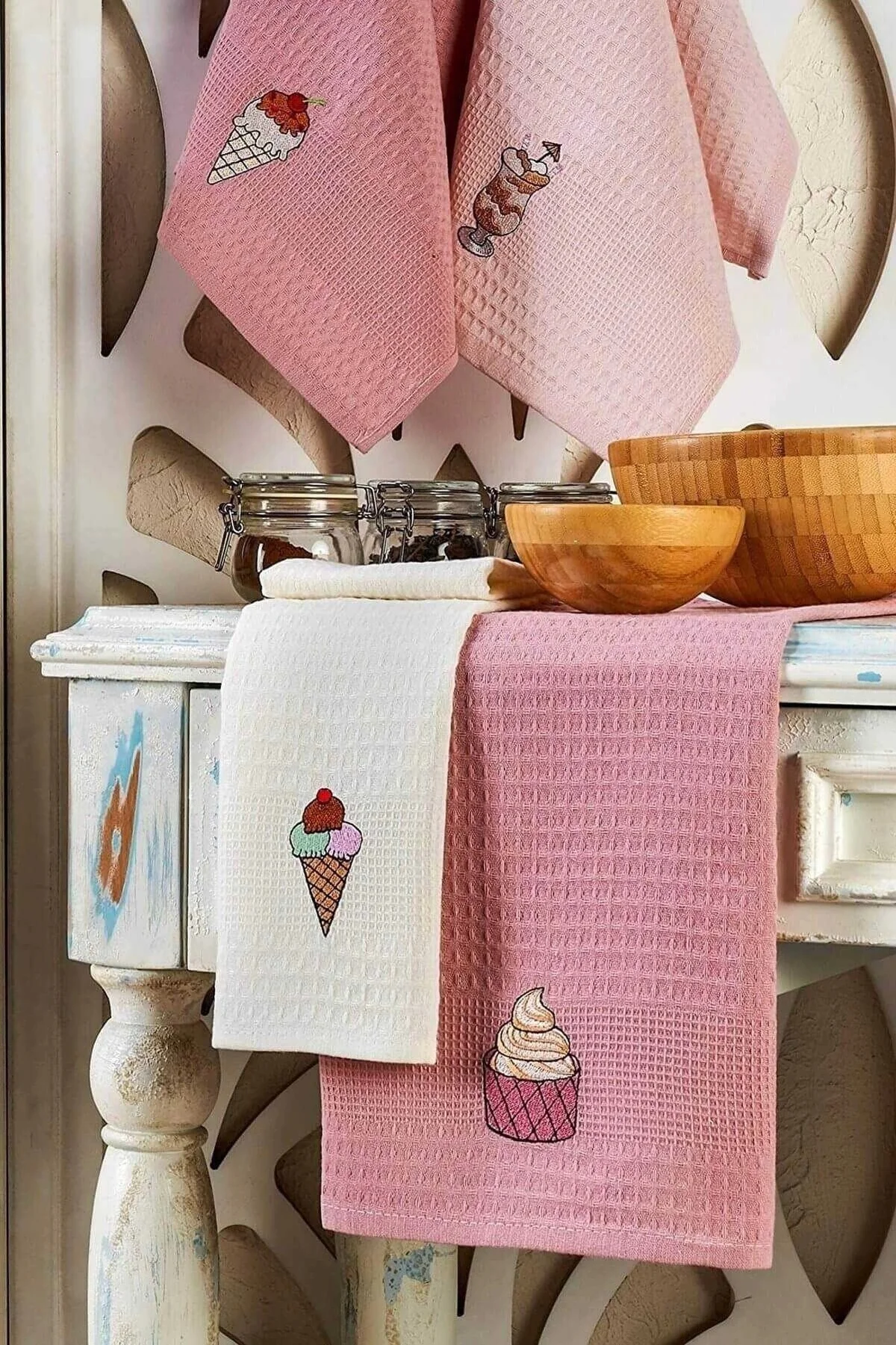 6 Parça Mutfak Kurulama Bezi 30 X 50 Cm İce Cream - Mira Home Görsel 2