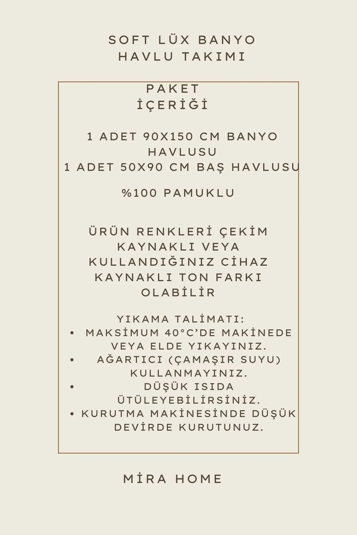 2 Parça %100 Pamuklu Soft Lüx Banyo Havlu Seti Mavi - Mira Home Görsel 2