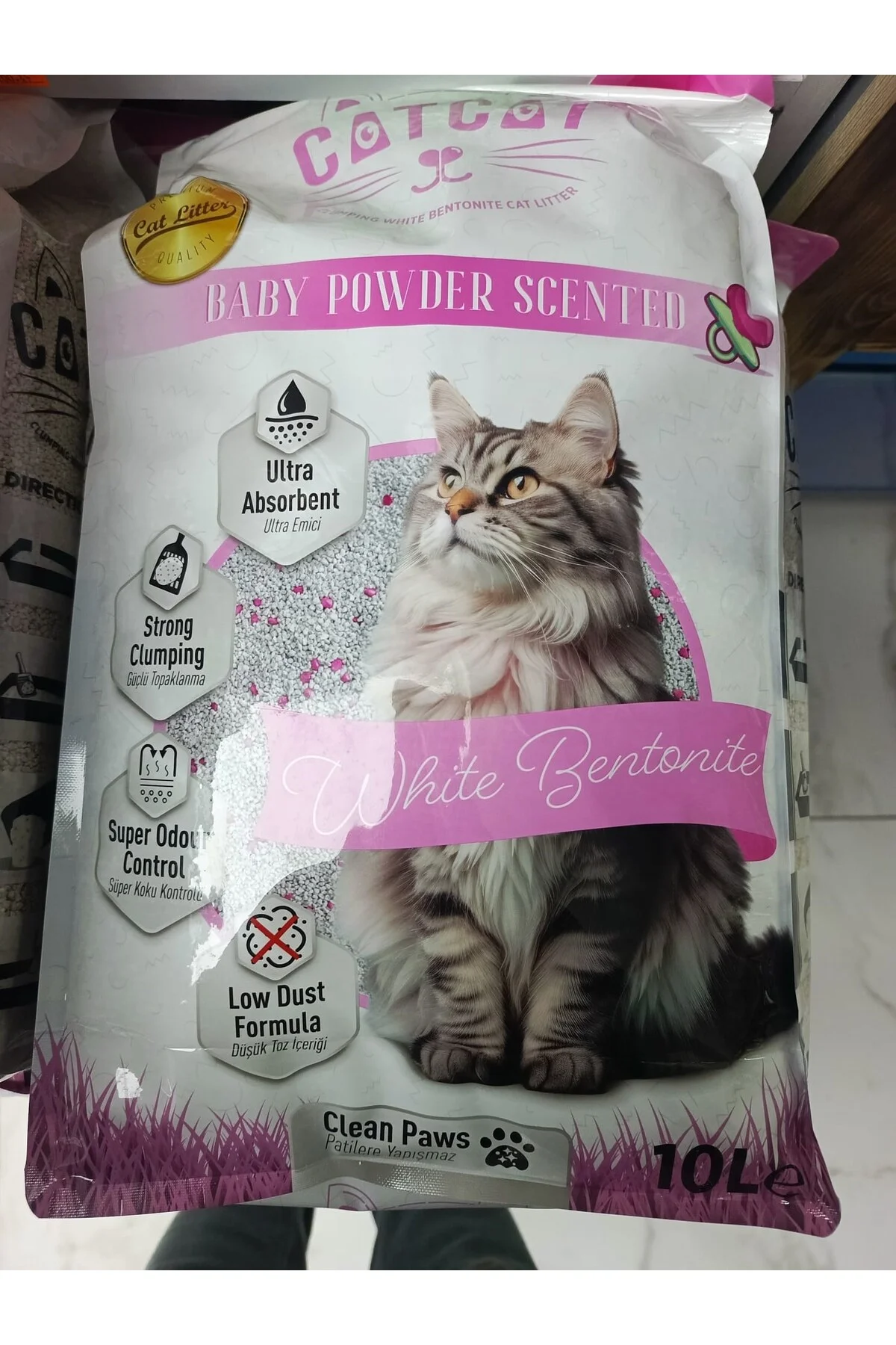 Pudra Kokulu Kedi Kumu 10 Lt - catcat Görsel 4