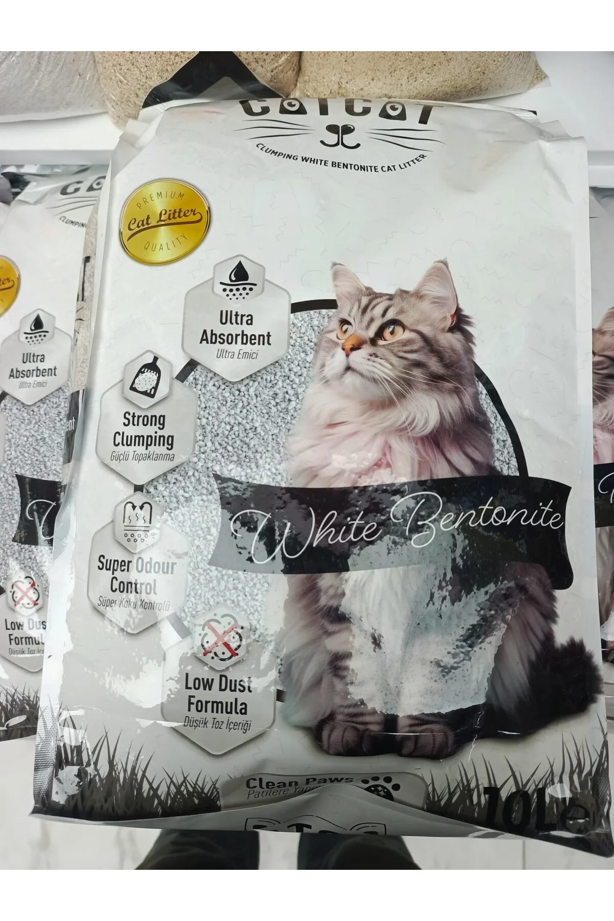 Aktif Karbon Kokulu Kedi Kumu 10 Lt - catcat Görsel 4