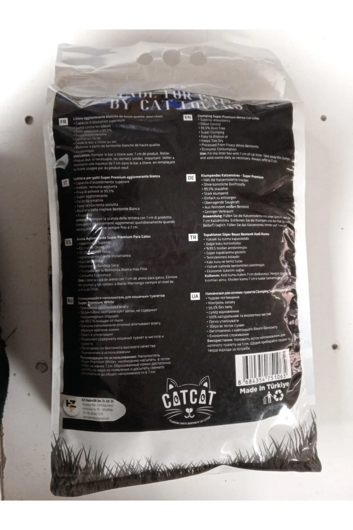 Aktif Karbon Kokulu Kedi Kumu 10 Lt - catcat Görsel 3