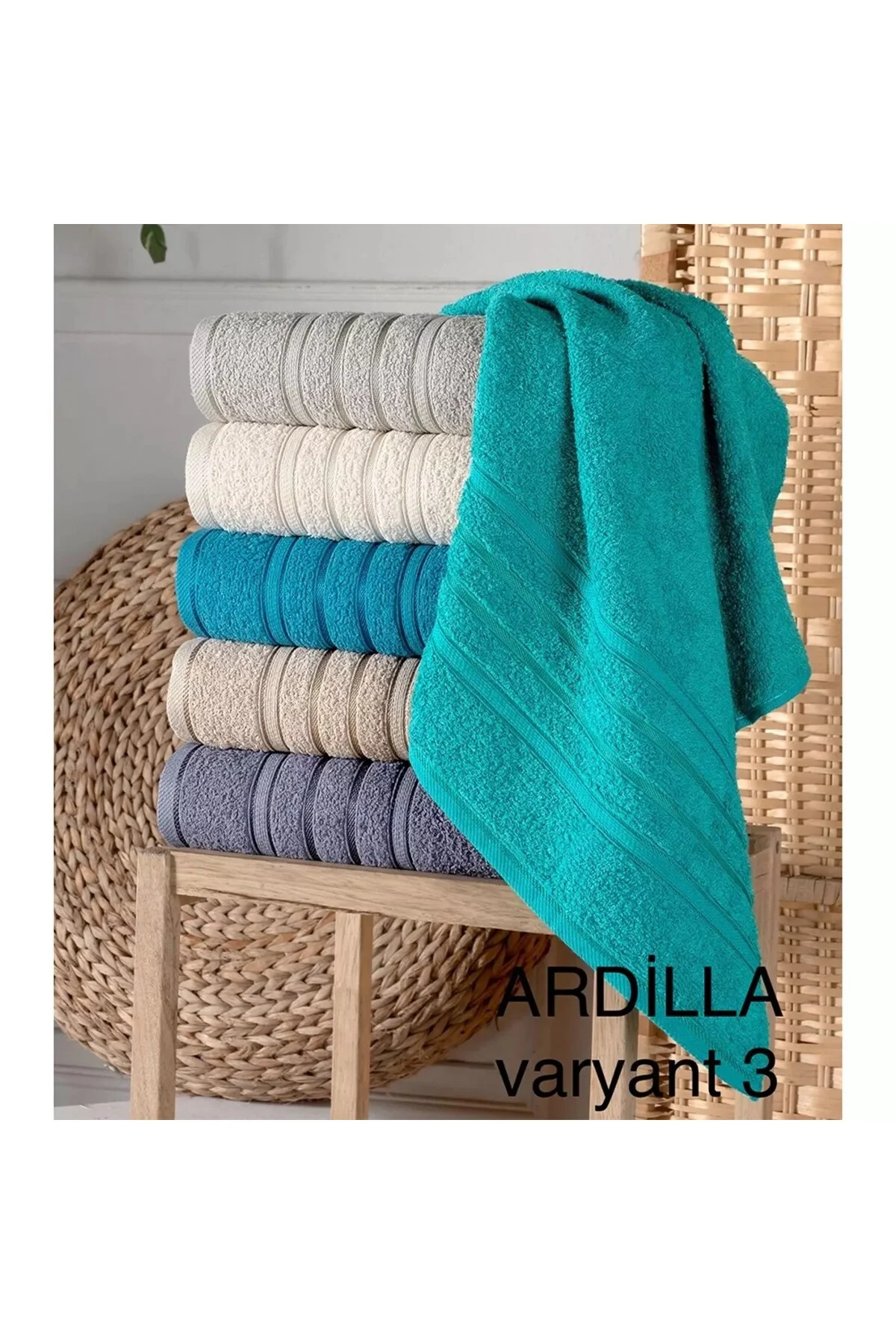 BANYO HAVLUSU 90X140 CM - KARIŞIK RENK - 90X140 6'LI PALET - BAYÇAĞRI Görsel 2