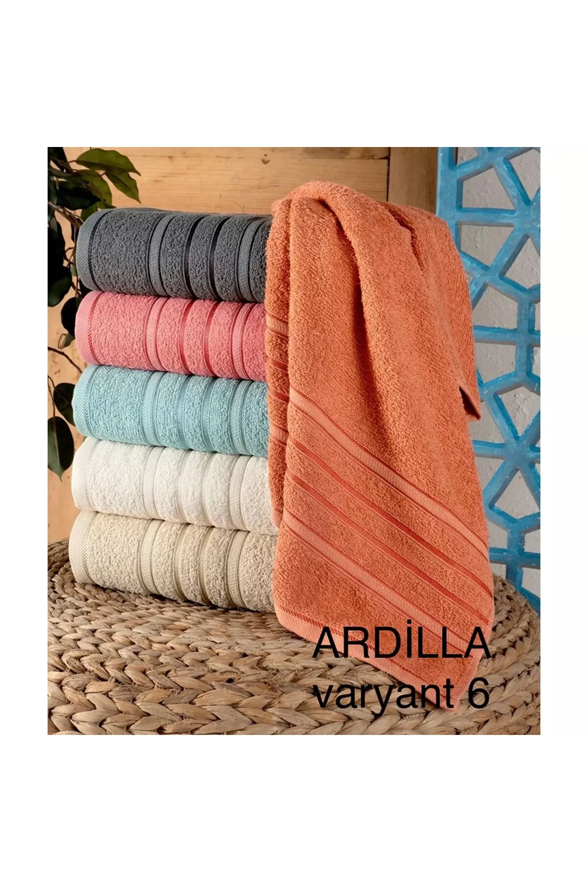 BANYO HAVLUSU 90X140 CM - KARIŞIK RENK - 90X140 6'LI PALET - BAYÇAĞRI Görsel 3