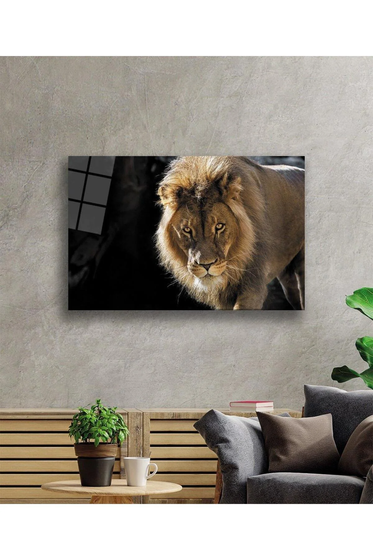 Aslan Cam Tablo 4mm Dayanıklı Temperli Cam - BYCAGRİ Görsel 2