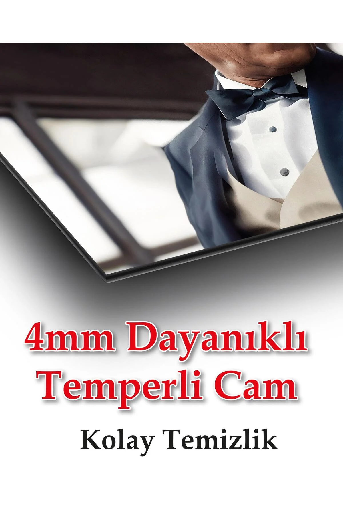 Atatürk Cam Tablo Yapay Zeka Modern Ev Ofis Salon Kurum Hediyelik Tablo - dekorcumshop Görsel 4