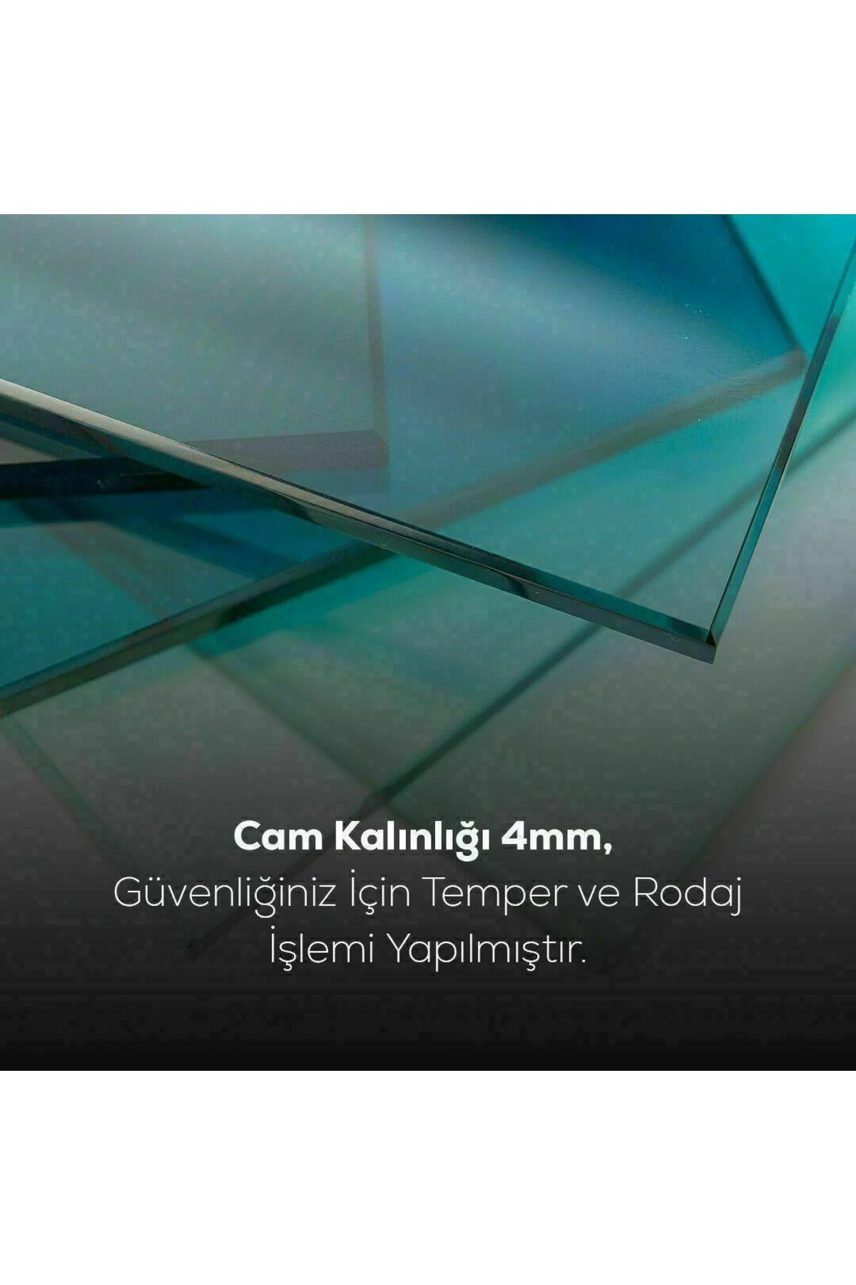 Aşkın Sükuneti Cam Tablo Hediyelik Büyük Tablo Ev Ofis Dekoru - BYCAGRİ Görsel 7