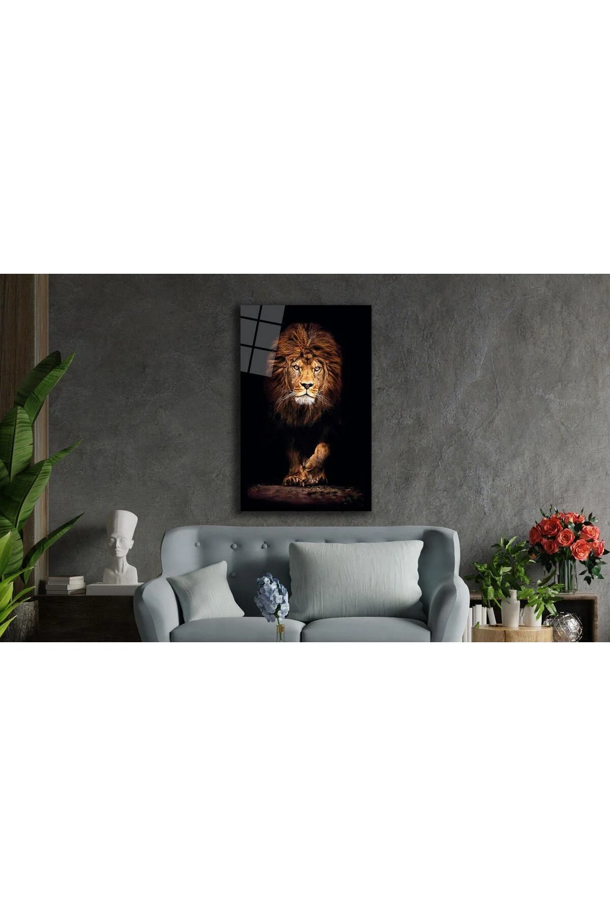 Aslan Cam Tablo 4mm Dayanıklı Temperli Cam - BYCAGRİ Görsel 3