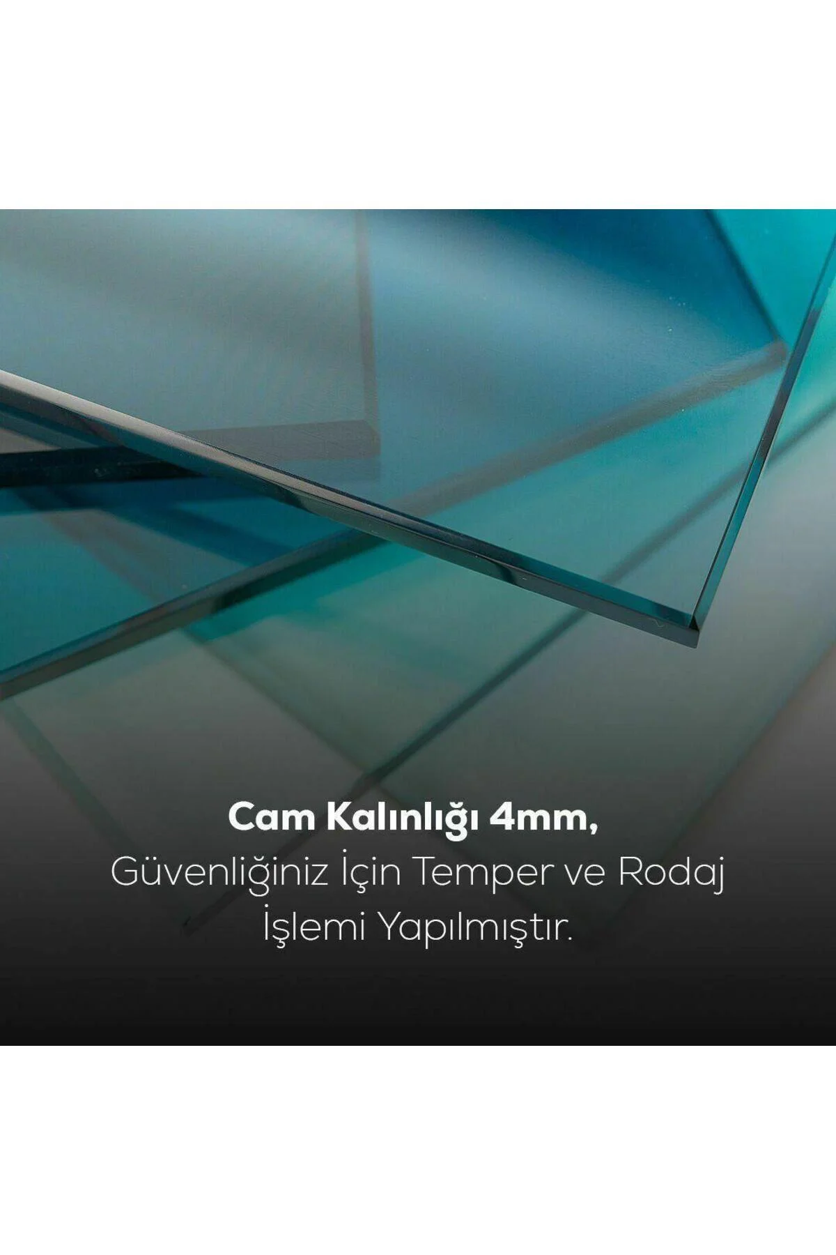 Desenlio Sahil Manzara Cam Tablo Hediyelik Büyük Tablo Ev Ofis Dekoru - BYCAGRİ Görsel 6