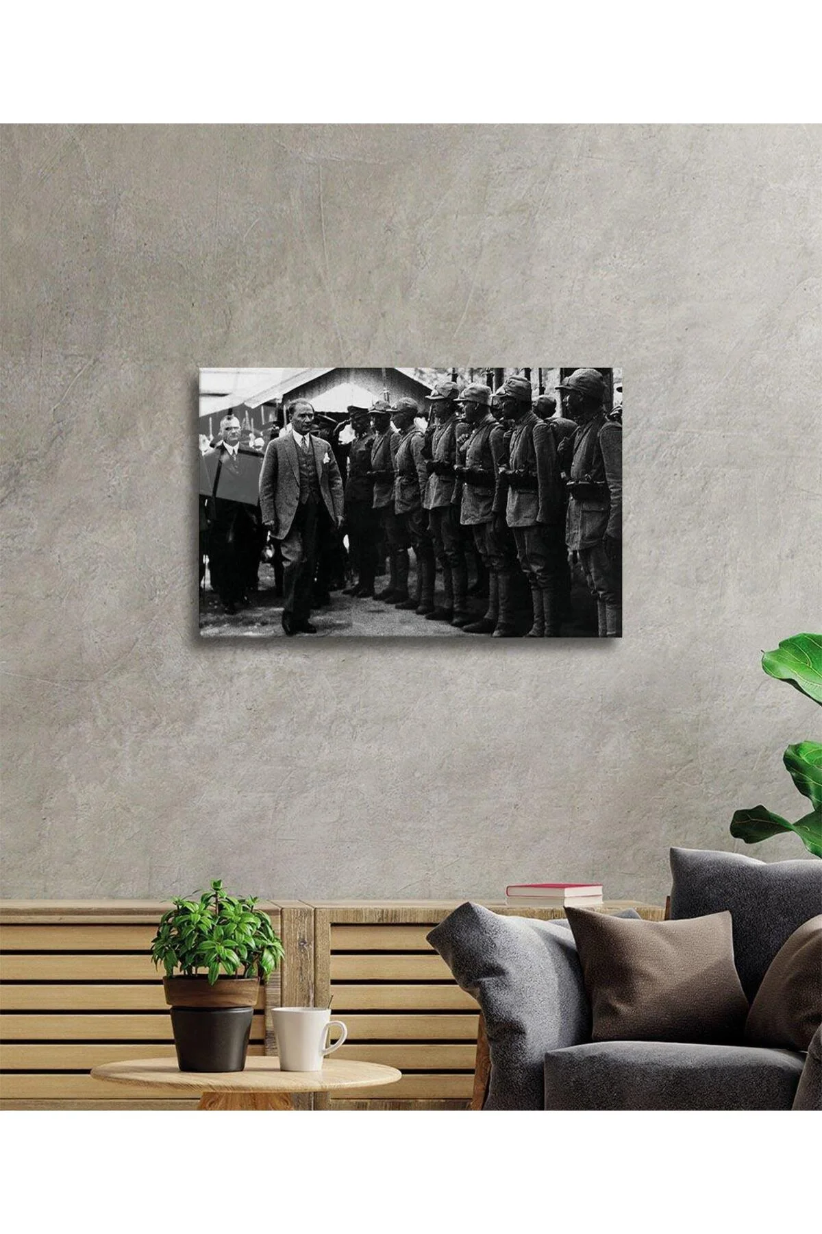 Atatürk Cam Tablo 4mm Dayanıklı Temperli Cam, Atatürk Glass Wall Art - BYCAGRİ Görsel 2
