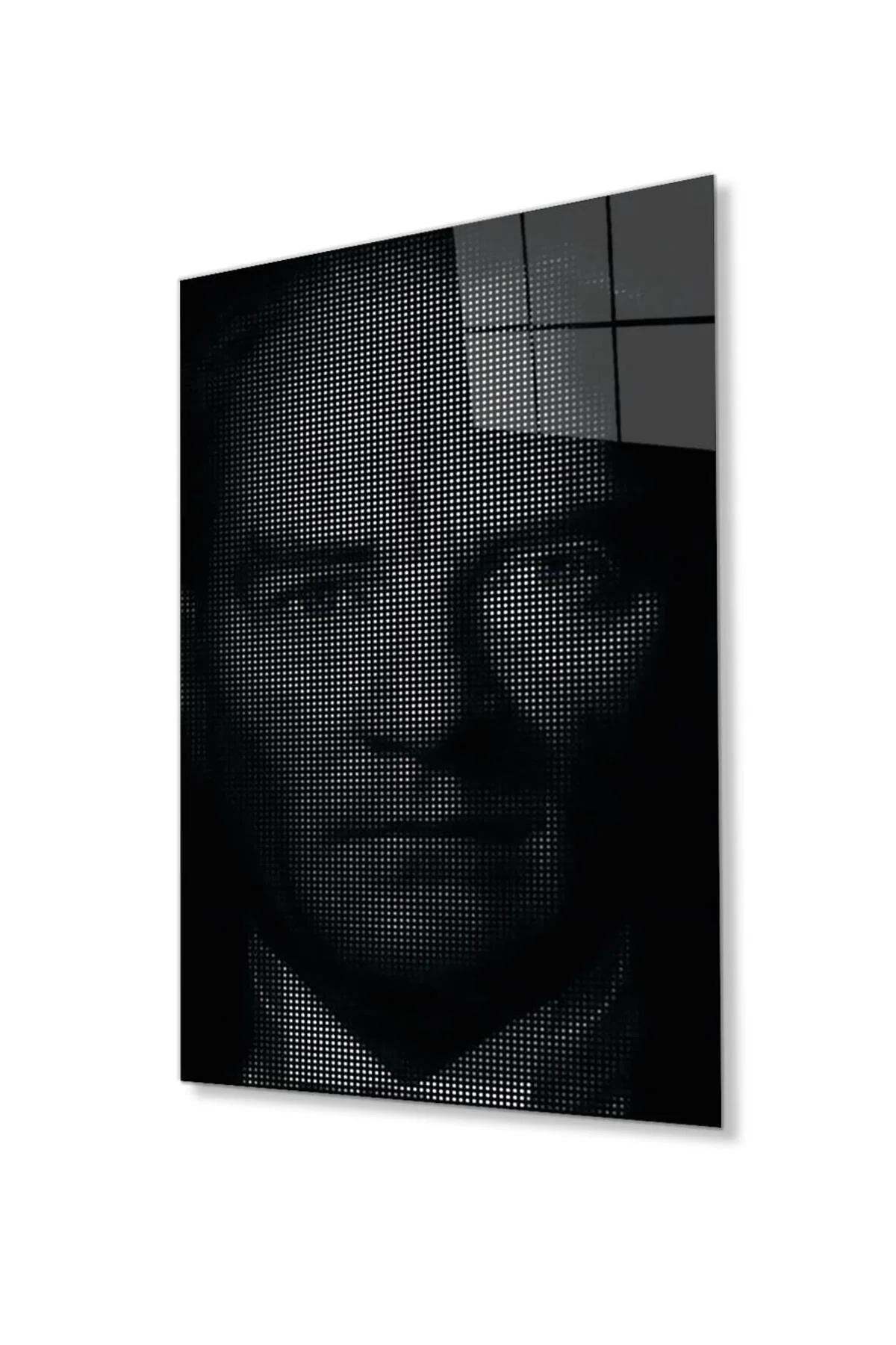 Atatürk Cam Tablo 4mm Dayanıklı Temperli Cam, Atatürk Glass Wall Art