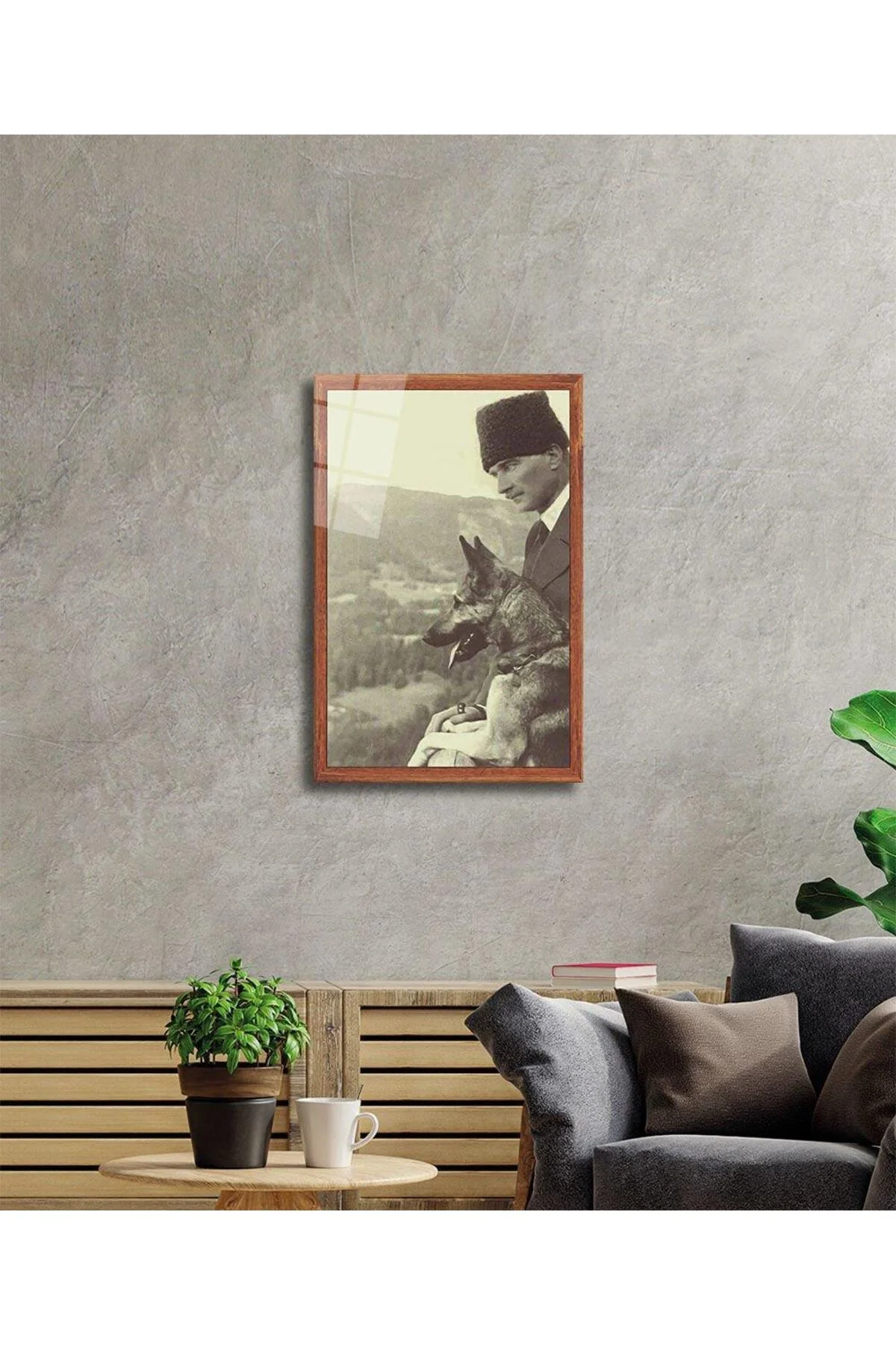 Atatürk Cam Tablo 4mm Dayanıklı Temperli Cam, Atatürk Glass Wall Art - BYCAGRİ Görsel 2