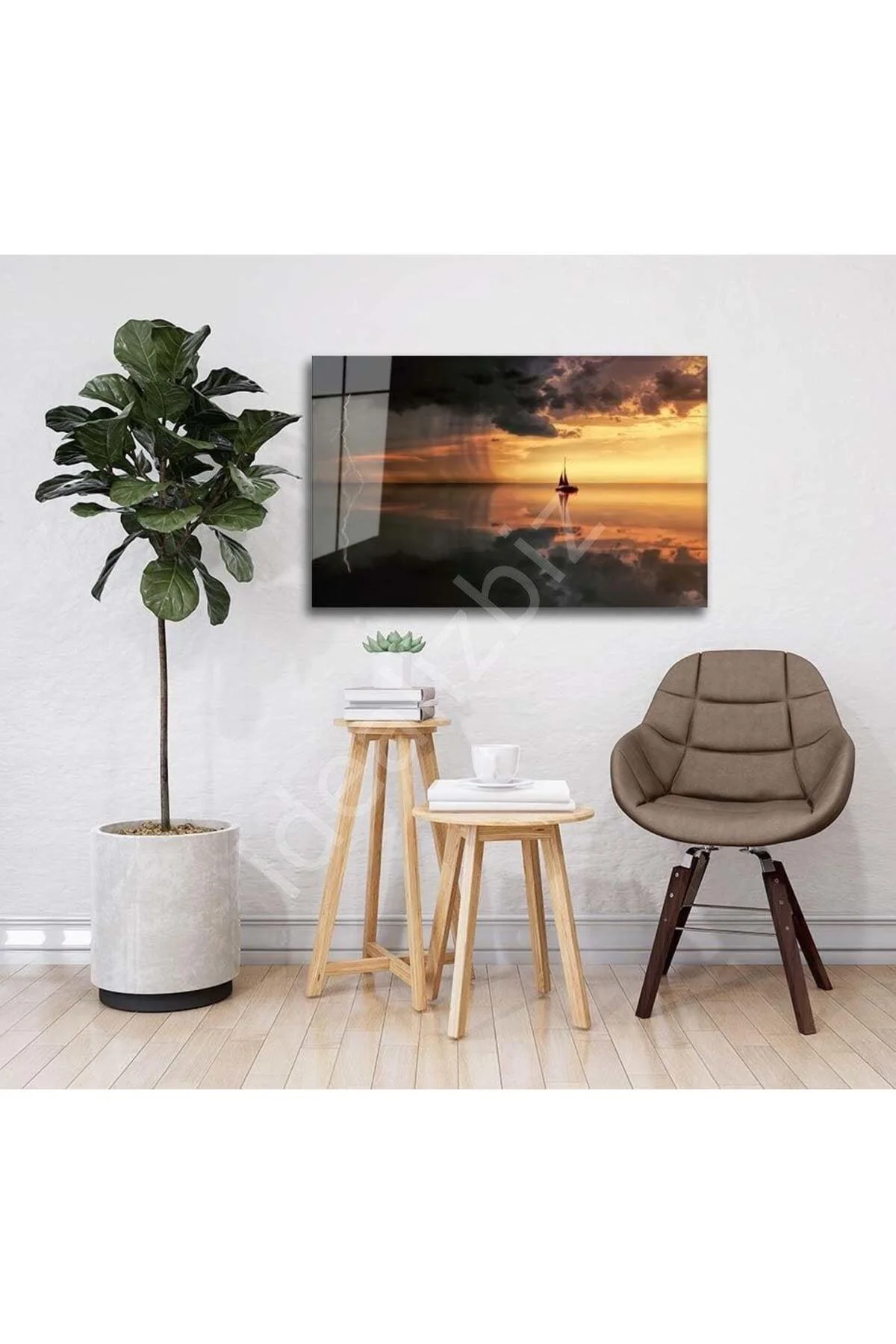 Doğa Manzara Cam Tablo 4mm Dayanıklı Temperli Cam - BYCAGRİ Görsel 2