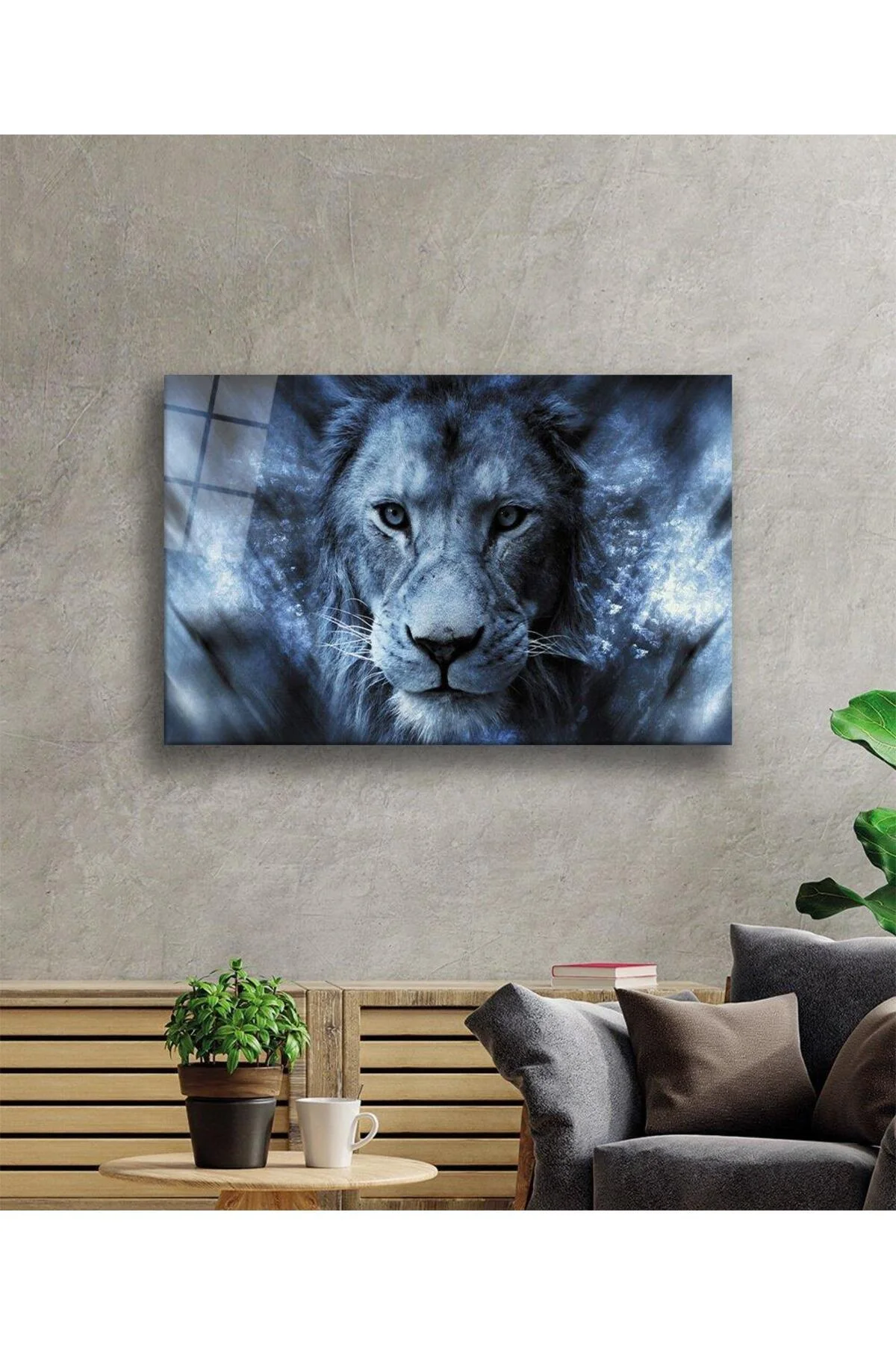 Aslan Cam Tablo 4mm Dayanıklı Temperli Cam - BYCAGRİ Görsel 2