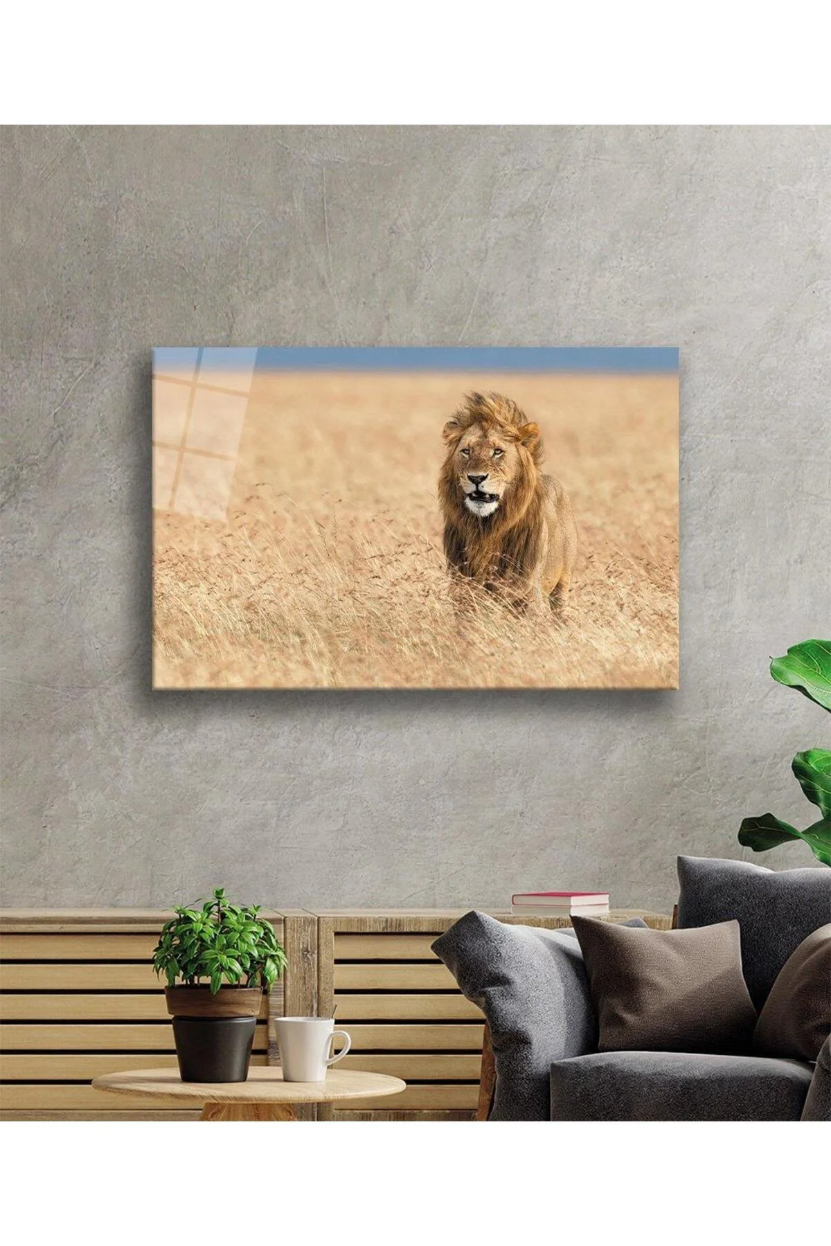 Aslan Cam Tablo 4mm Dayanıklı Temperli Cam - BYCAGRİ Görsel 2