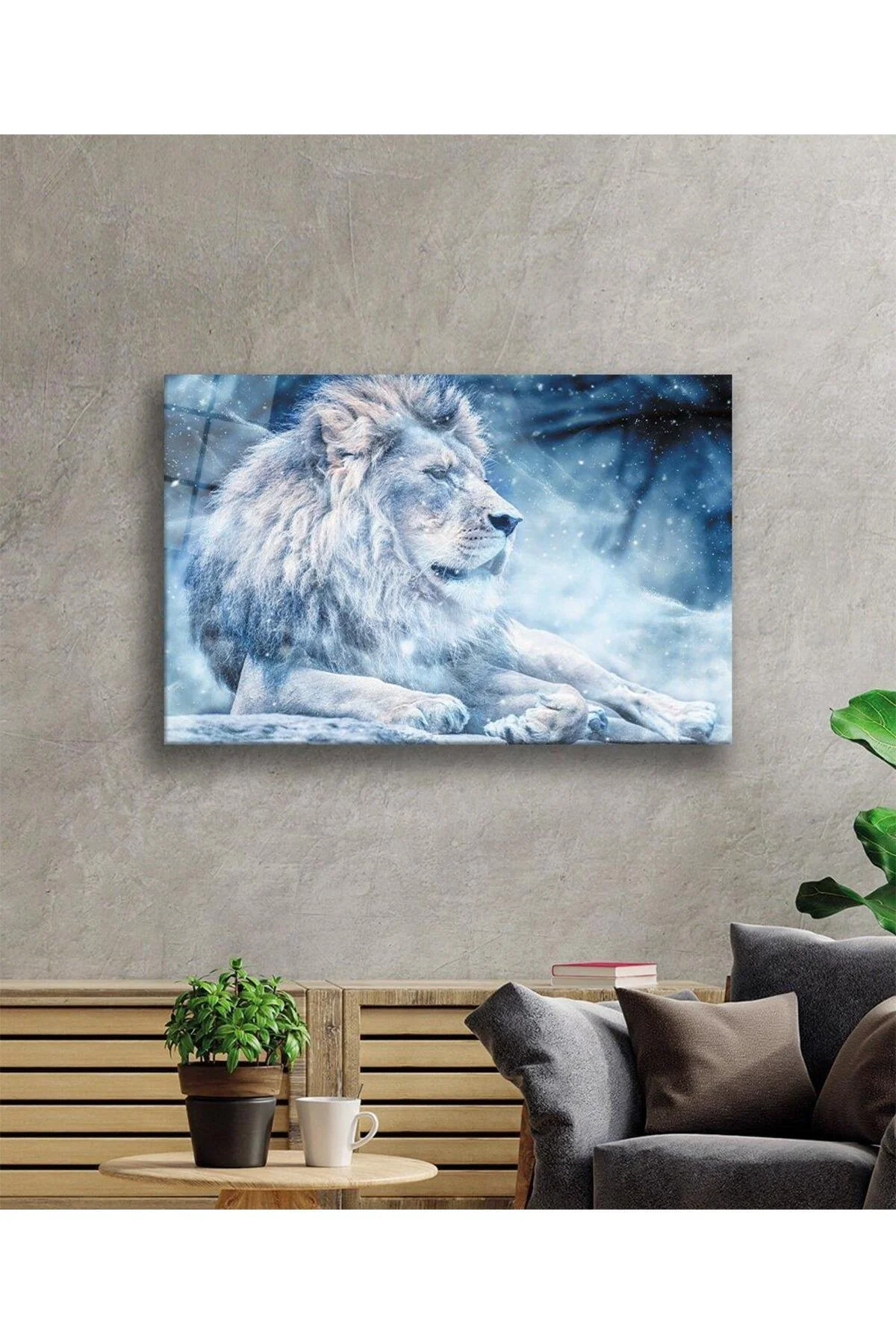 Aslan Cam Tablo 4mm Dayanıklı Temperli Cam - BYCAGRİ Görsel 2