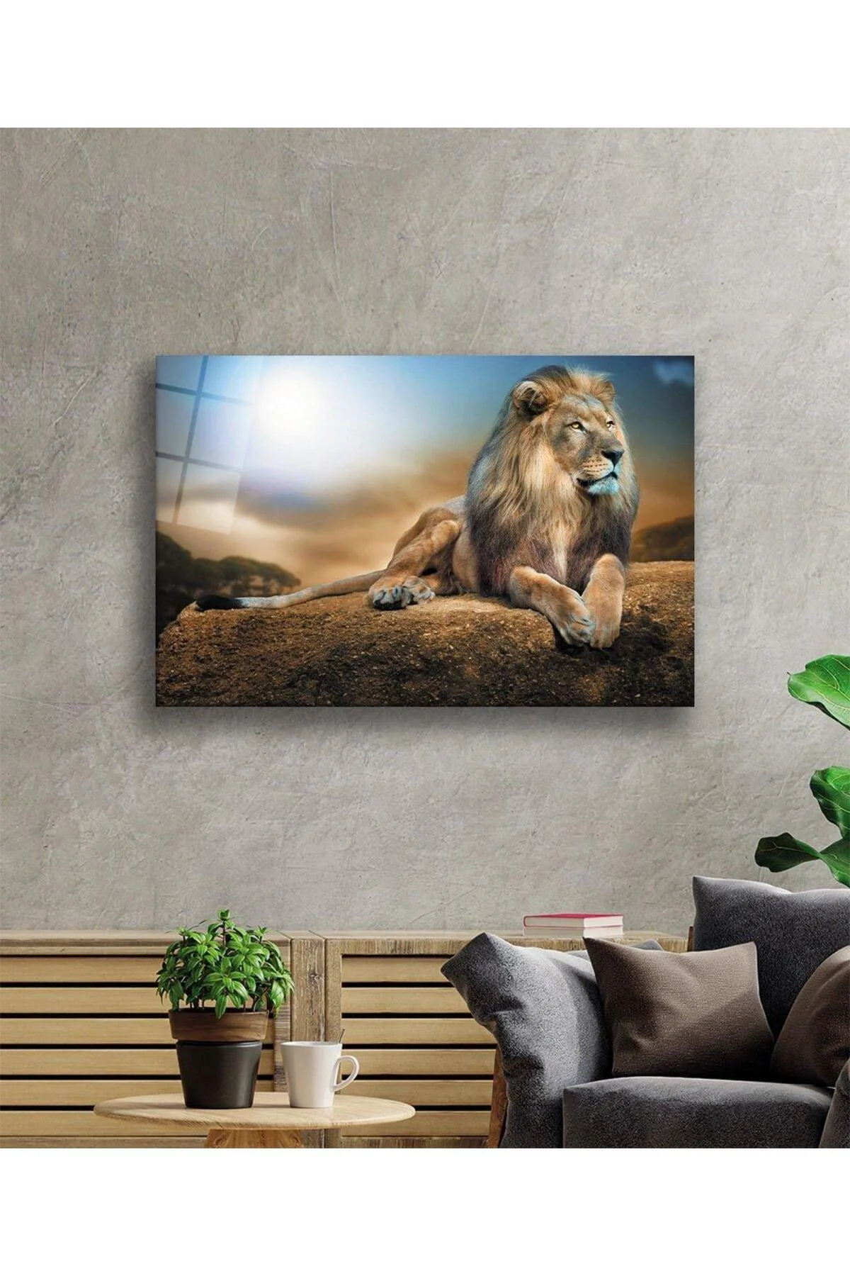 Aslan Cam Tablo 4mm Dayanıklı Temperli Cam - BYCAGRİ Görsel 2