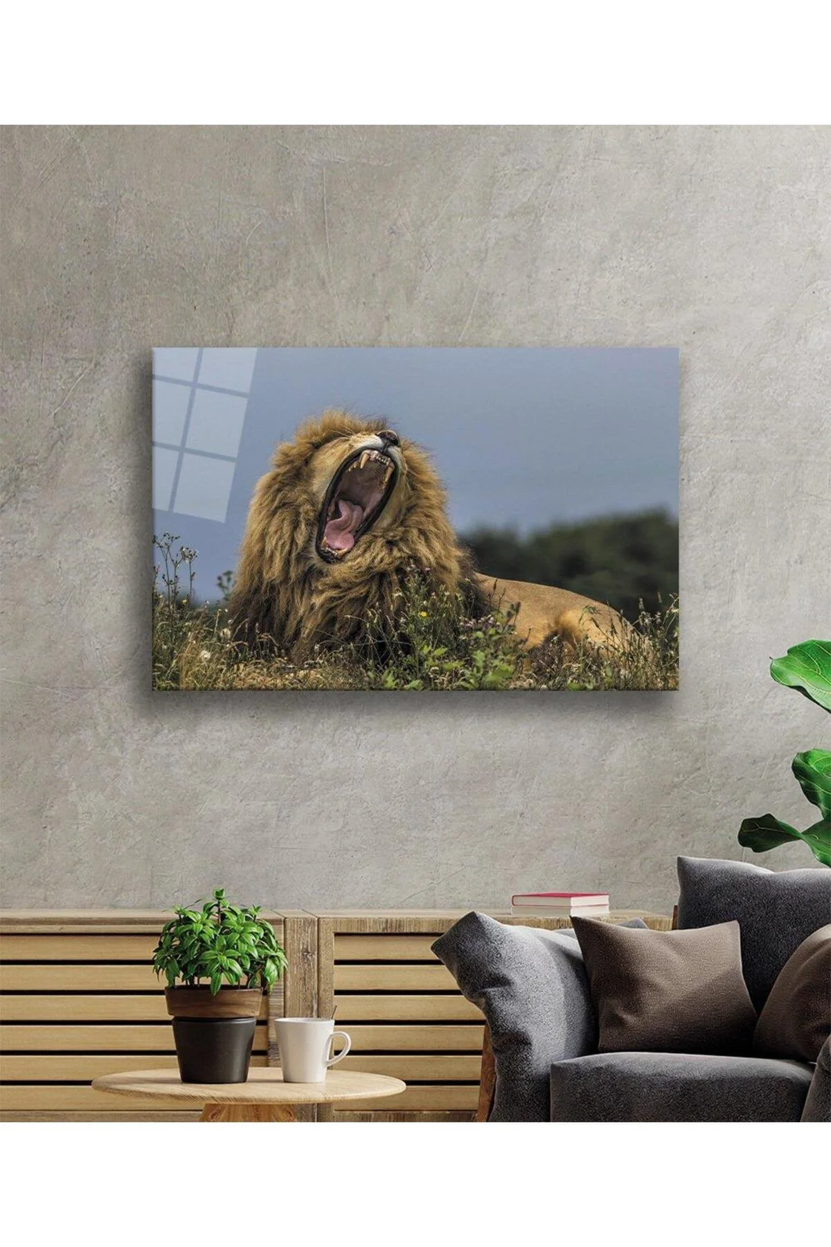 Aslan Cam Tablo 4mm Dayanıklı Temperli Cam - BYCAGRİ Görsel 2