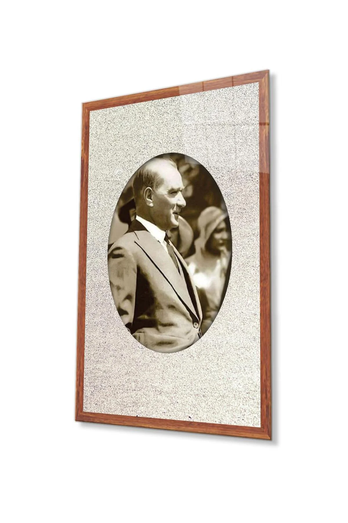 Atatürk Cam Tablo 4mm Dayanıklı Temperli Cam, Atatürk Glass Wall Art