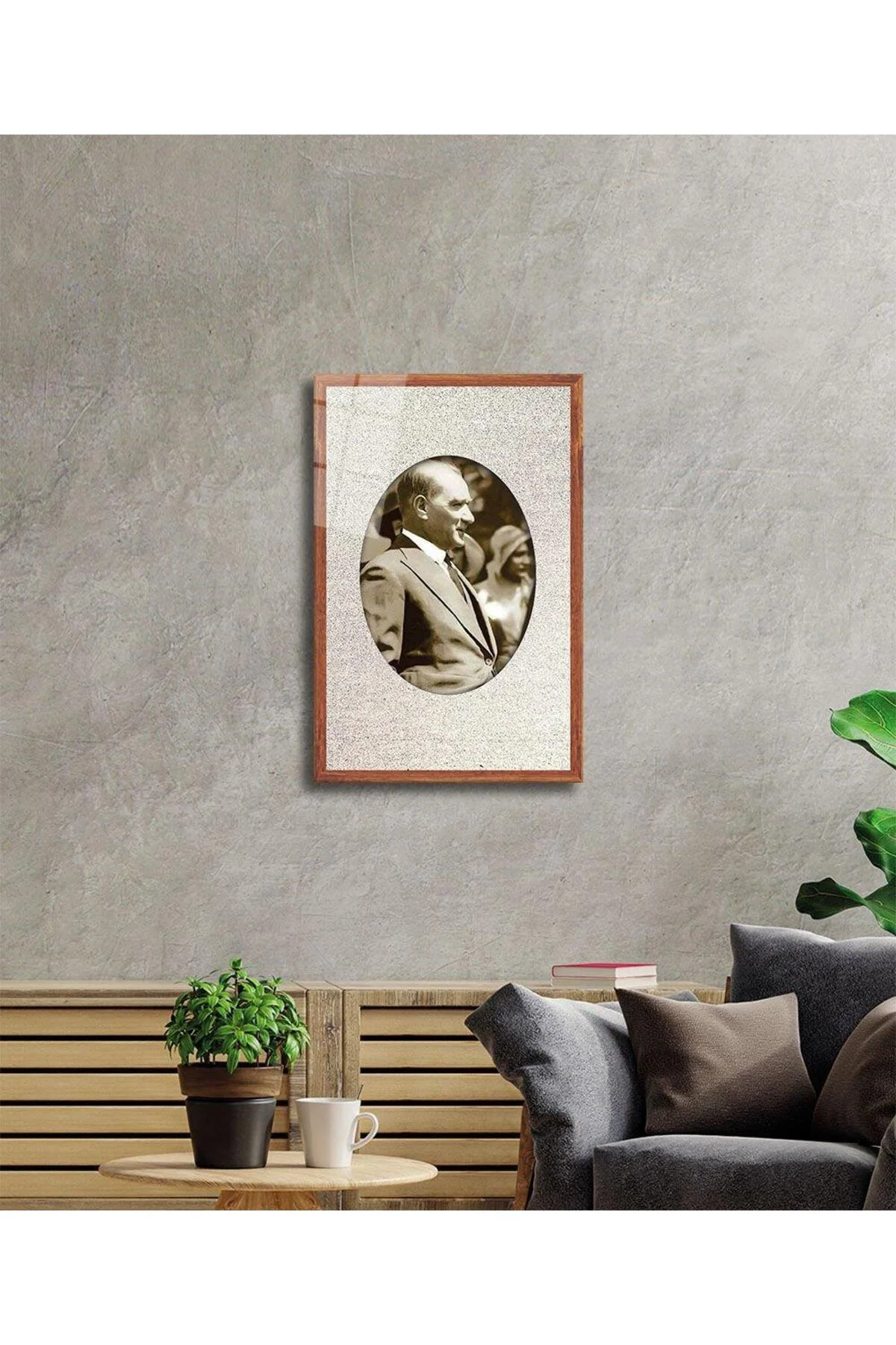Atatürk Cam Tablo 4mm Dayanıklı Temperli Cam, Atatürk Glass Wall Art - BYCAGRİ Görsel 2
