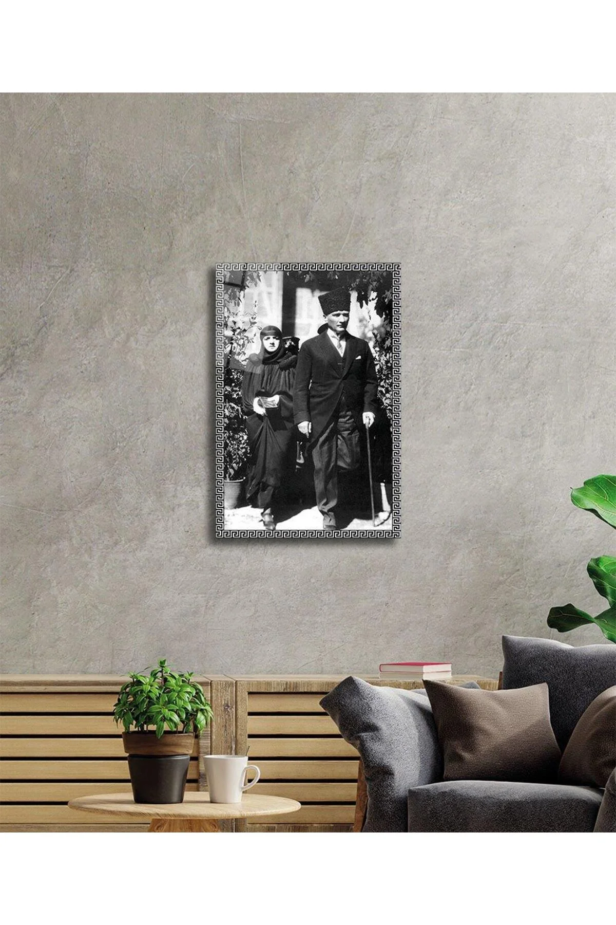 Atatürk Cam Tablo 4mm Dayanıklı Temperli Cam, Atatürk Glass Wall Art - BYCAGRİ Görsel 2
