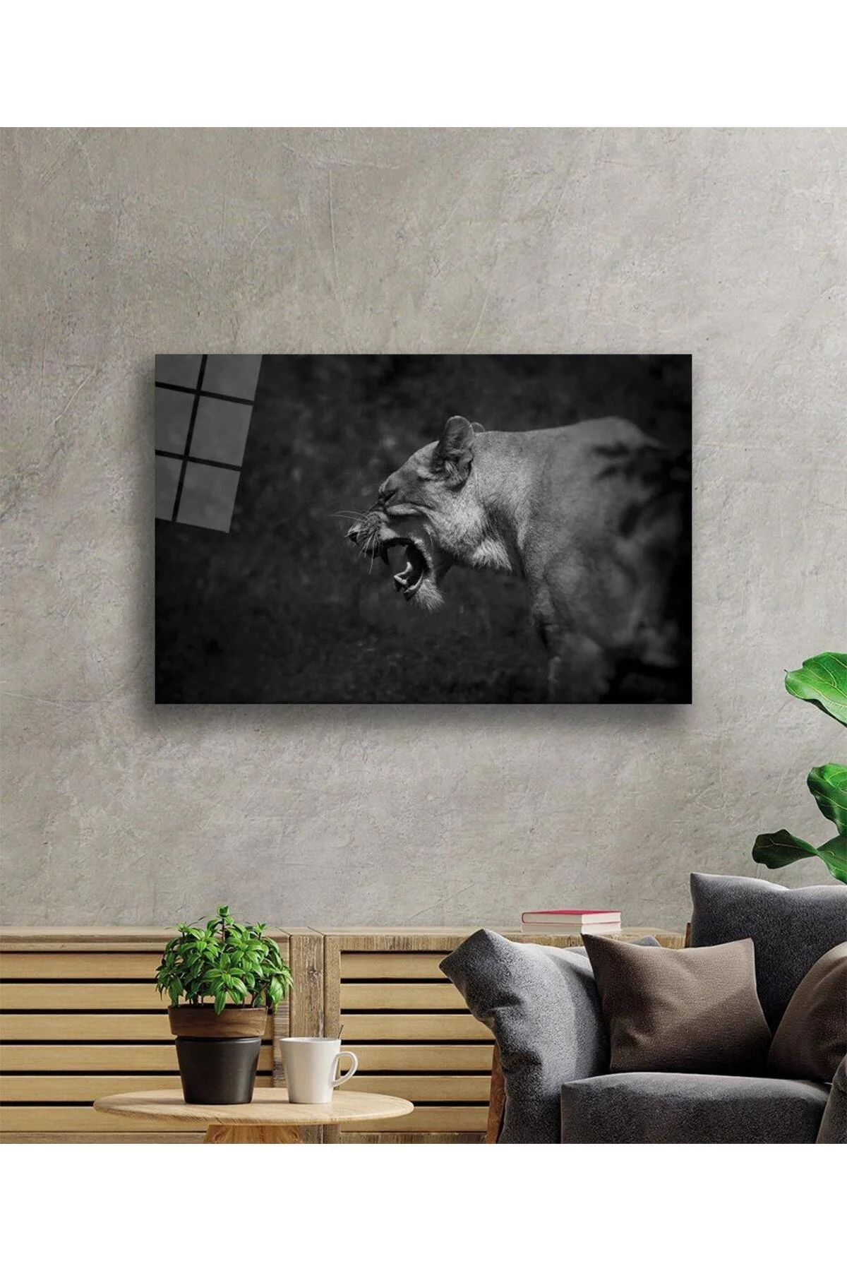 Aslan Cam Tablo 4mm Dayanıklı Temperli Cam - BYCAGRİ Görsel 2