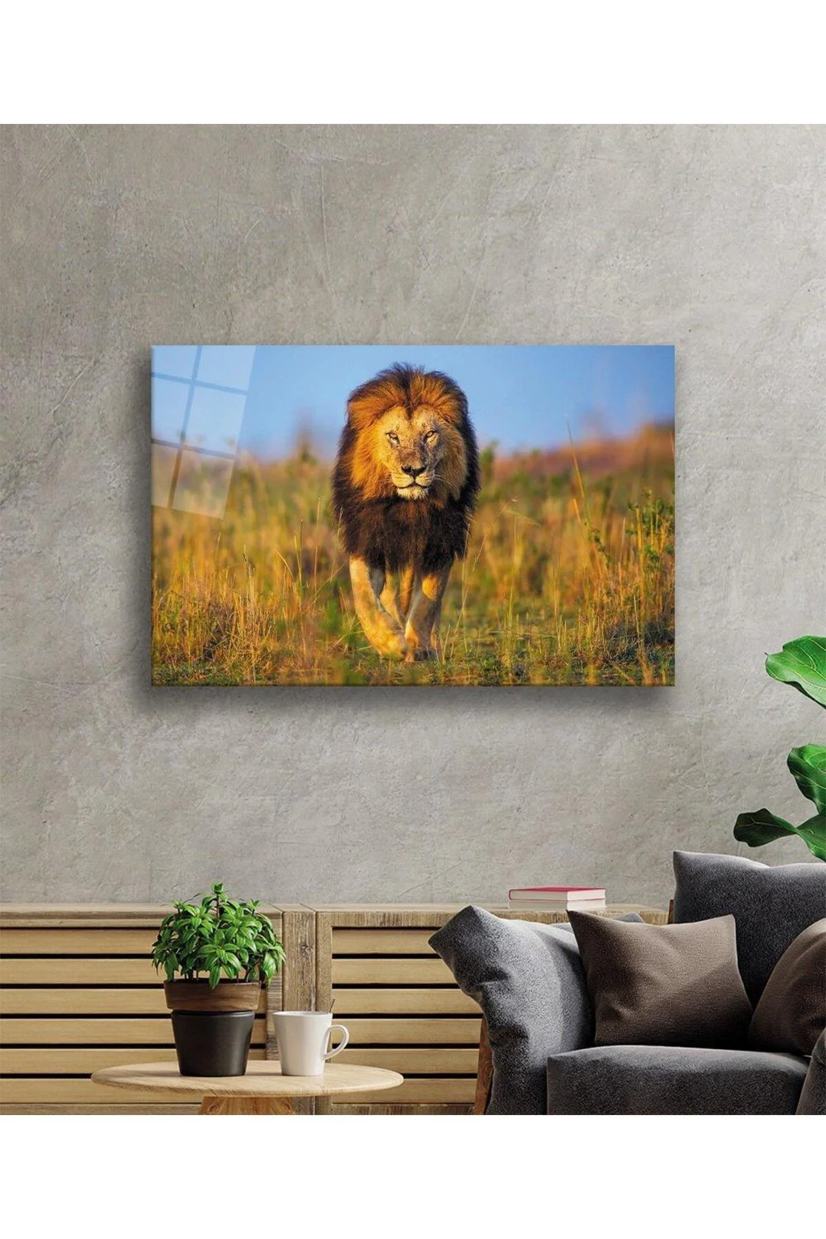 Aslan Cam Tablo 4mm Dayanıklı Temperli Cam - BYCAGRİ Görsel 2